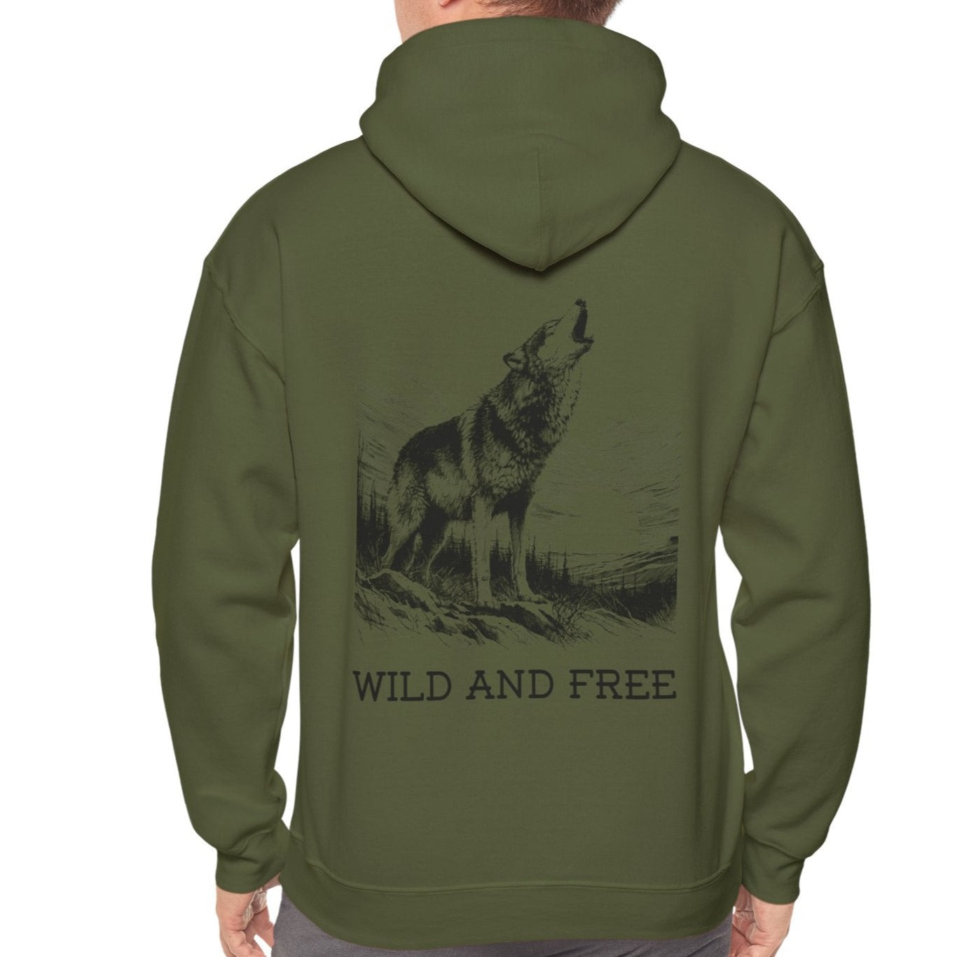 Wild & Free Wolf Hoodie