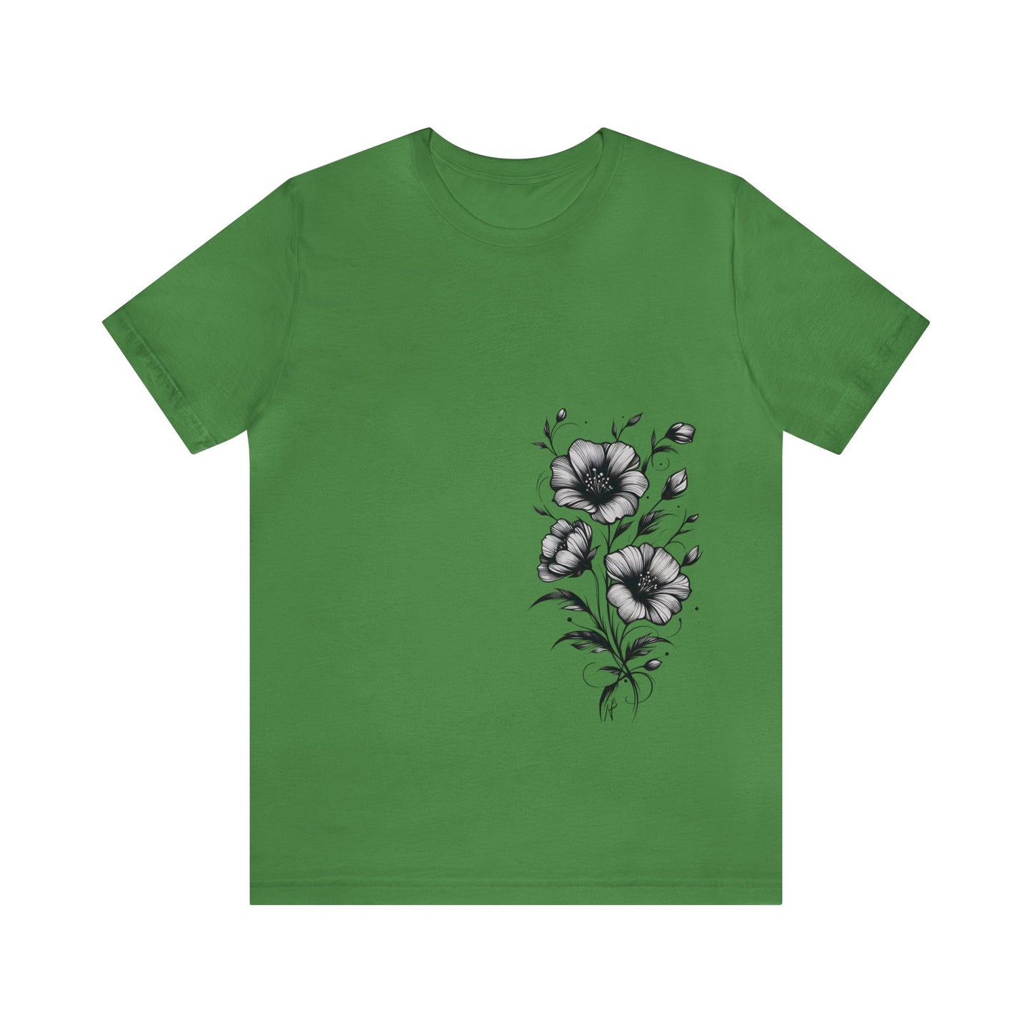 Flower Tee, design on side