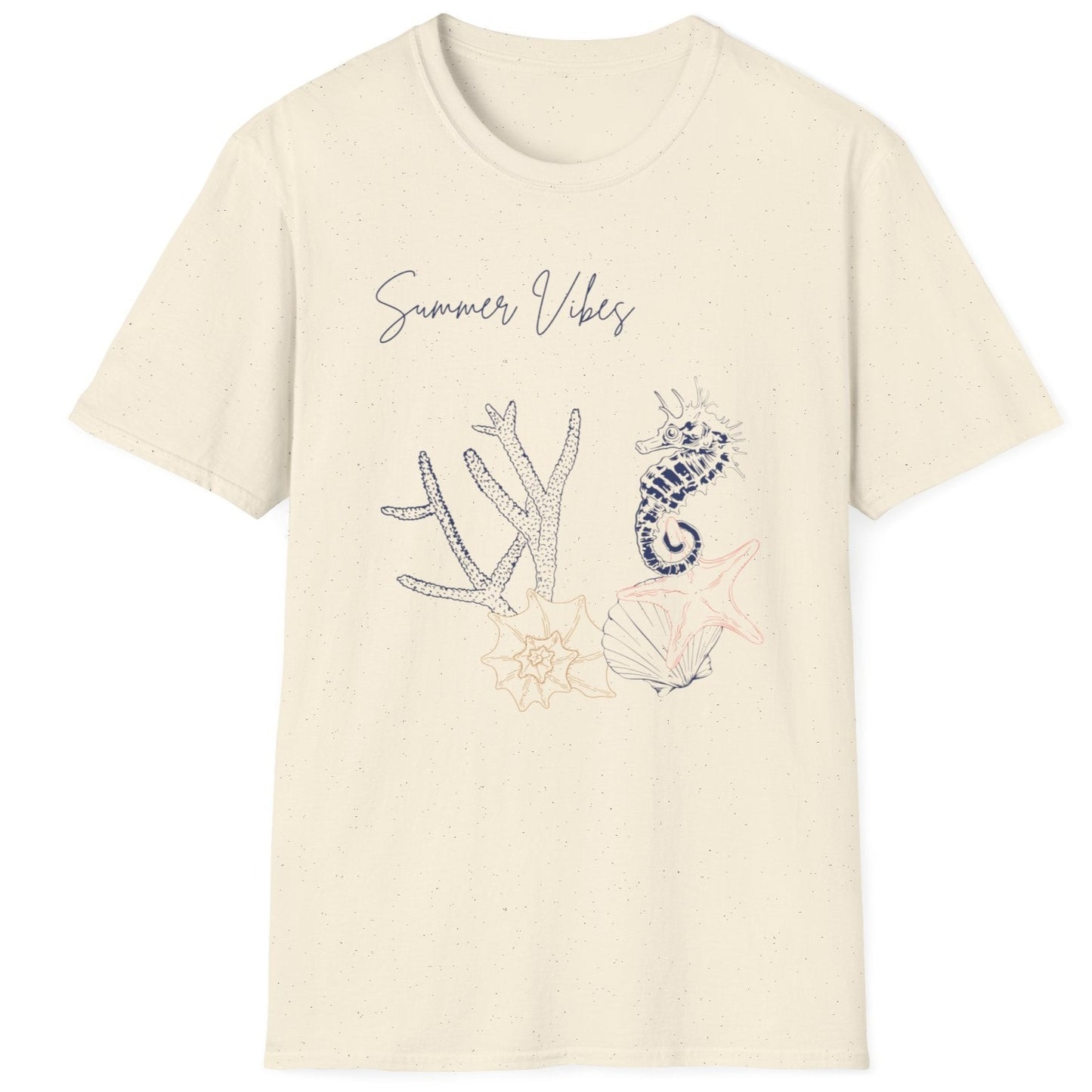 cream tee with summer motives, great for beach party, eye catcher on every pool party or barbecue