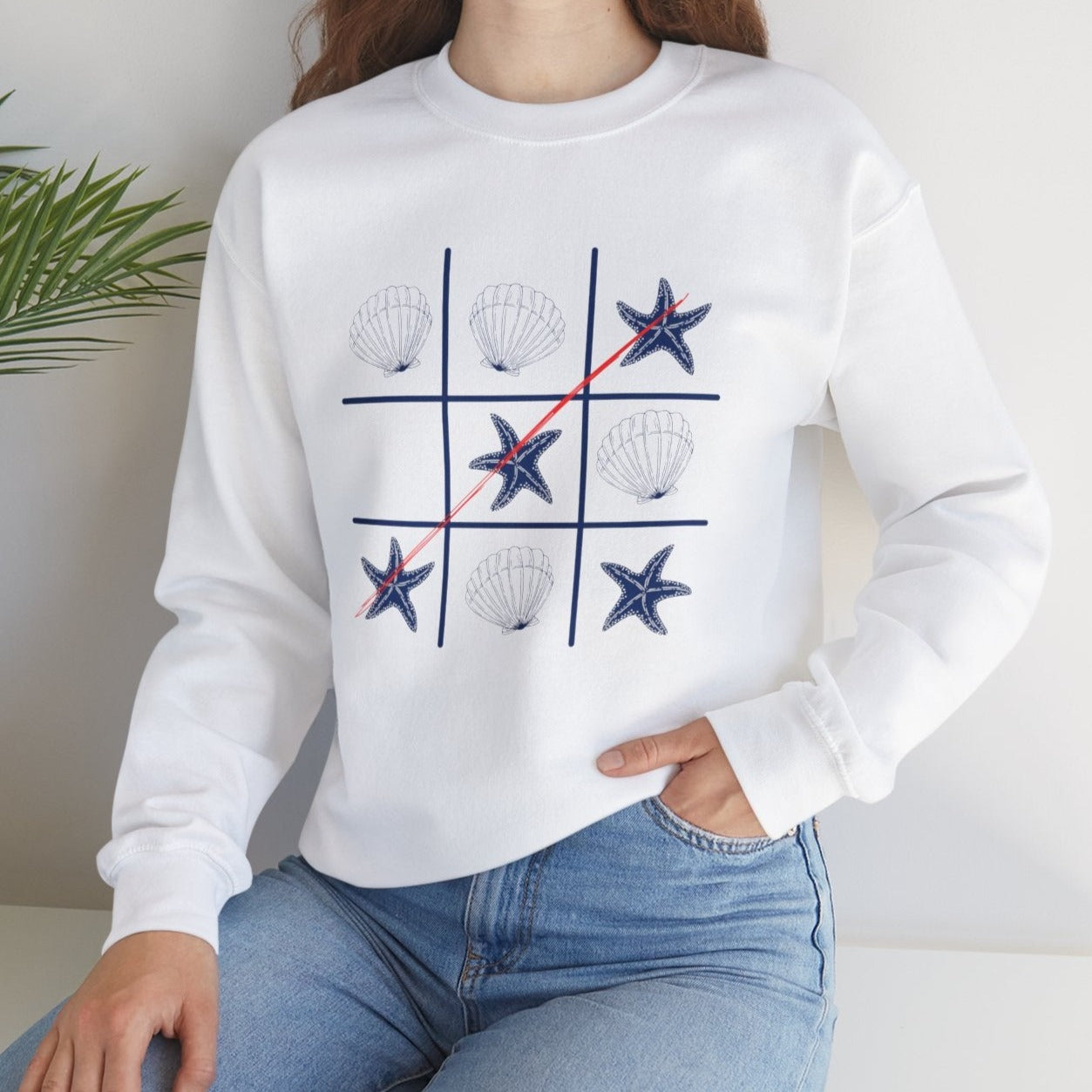 Shells and Stars Crewneck Sweatshirt