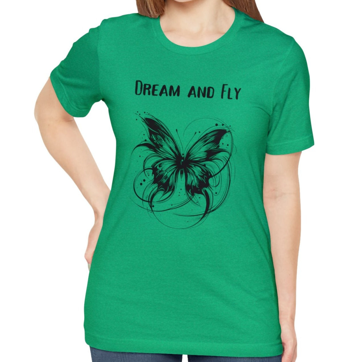 green butterfly t shirt best gift for bff and her wild adventure, cool present for wife, live wild inspiration 