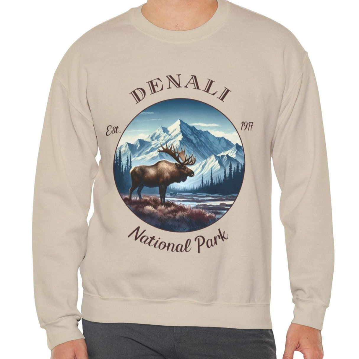 denali national park usa sweatshirt is nice gifts for your loved ones, perfect for enthusiast hikers and explorers of us parks. Live wild, live free, live full 