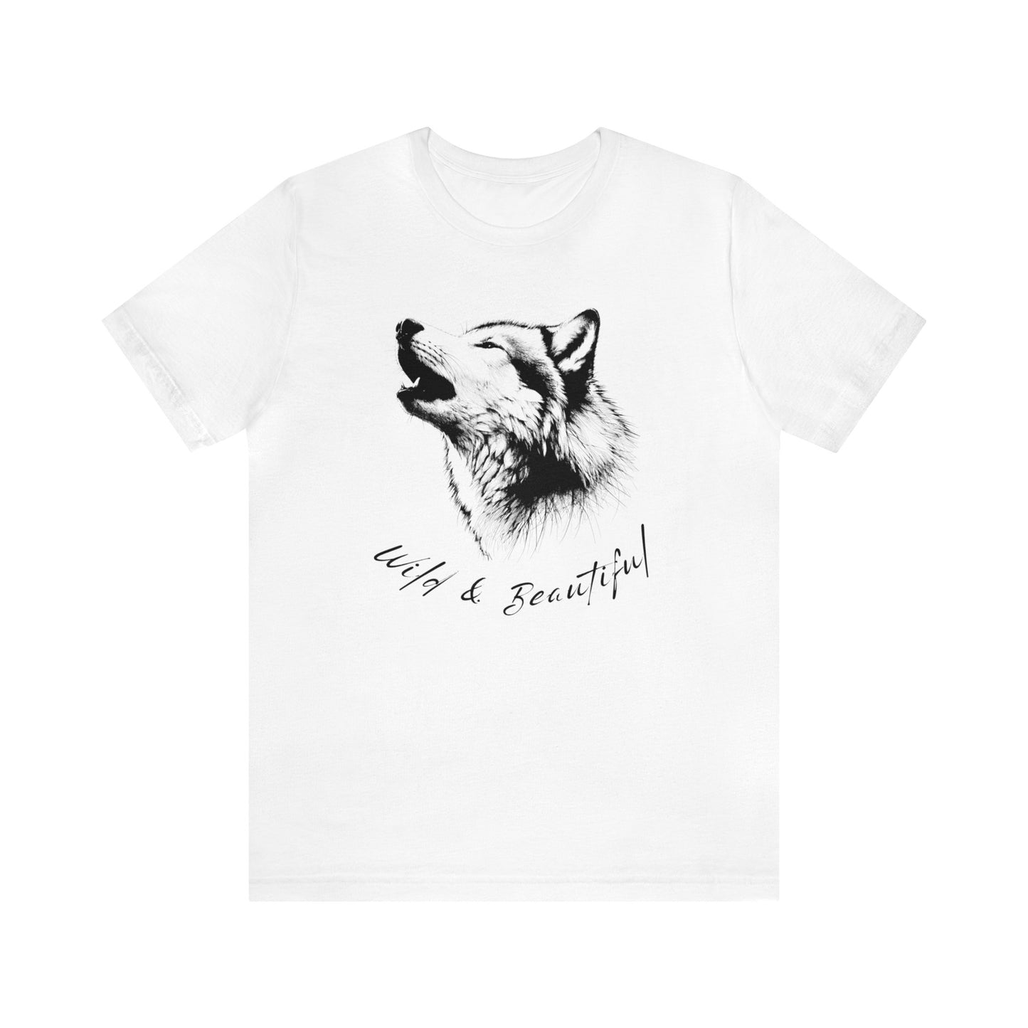 Wild and beautiful, female Wolf Tee