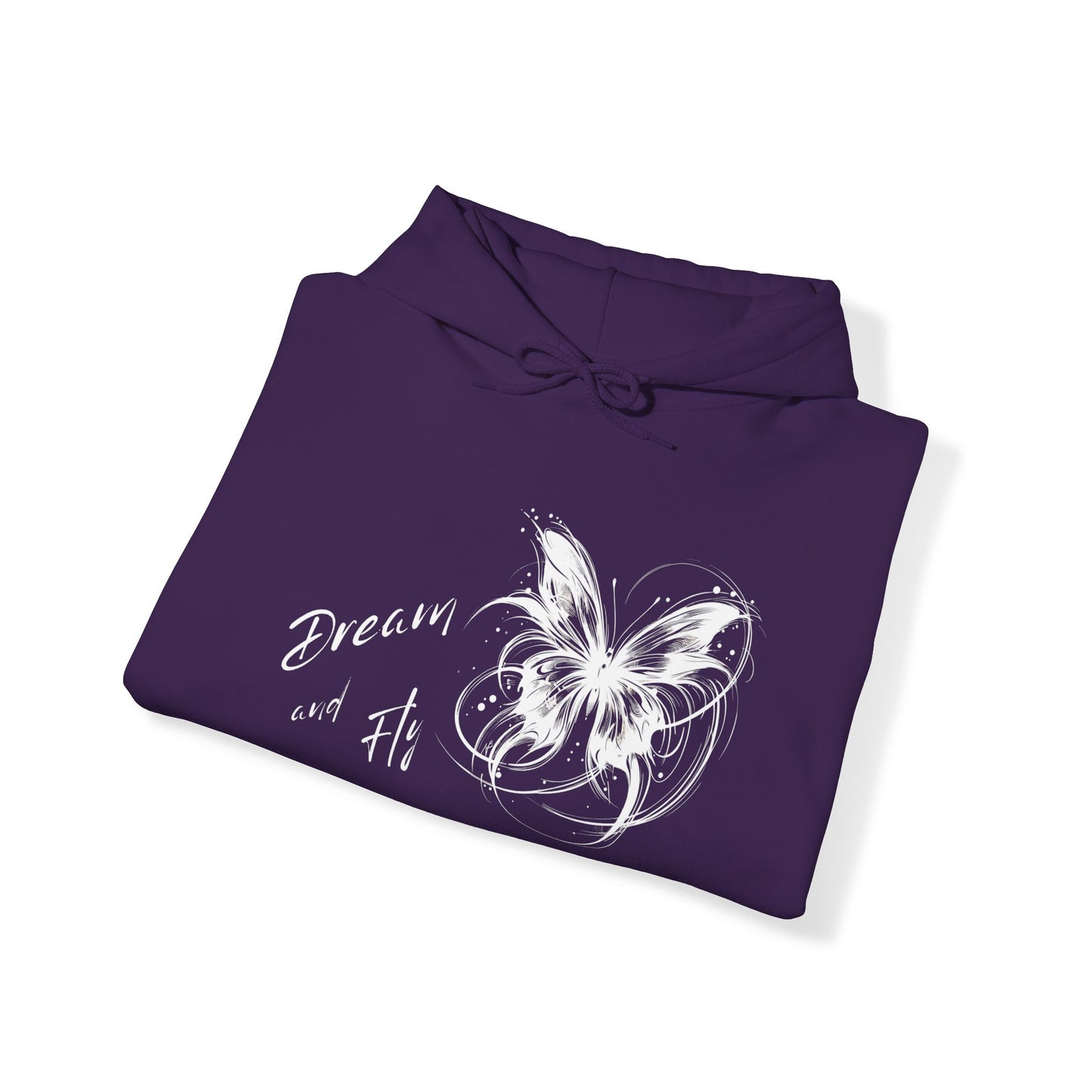 purple hoodie for ladies with white butterfly, good present for sister, essential  for beach perty, summer barbecue party or mountain hike