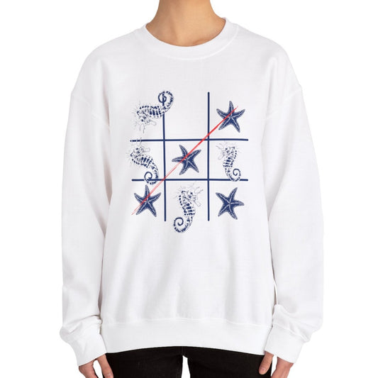 Seahorses and Stars Crewneck Sweatshirt