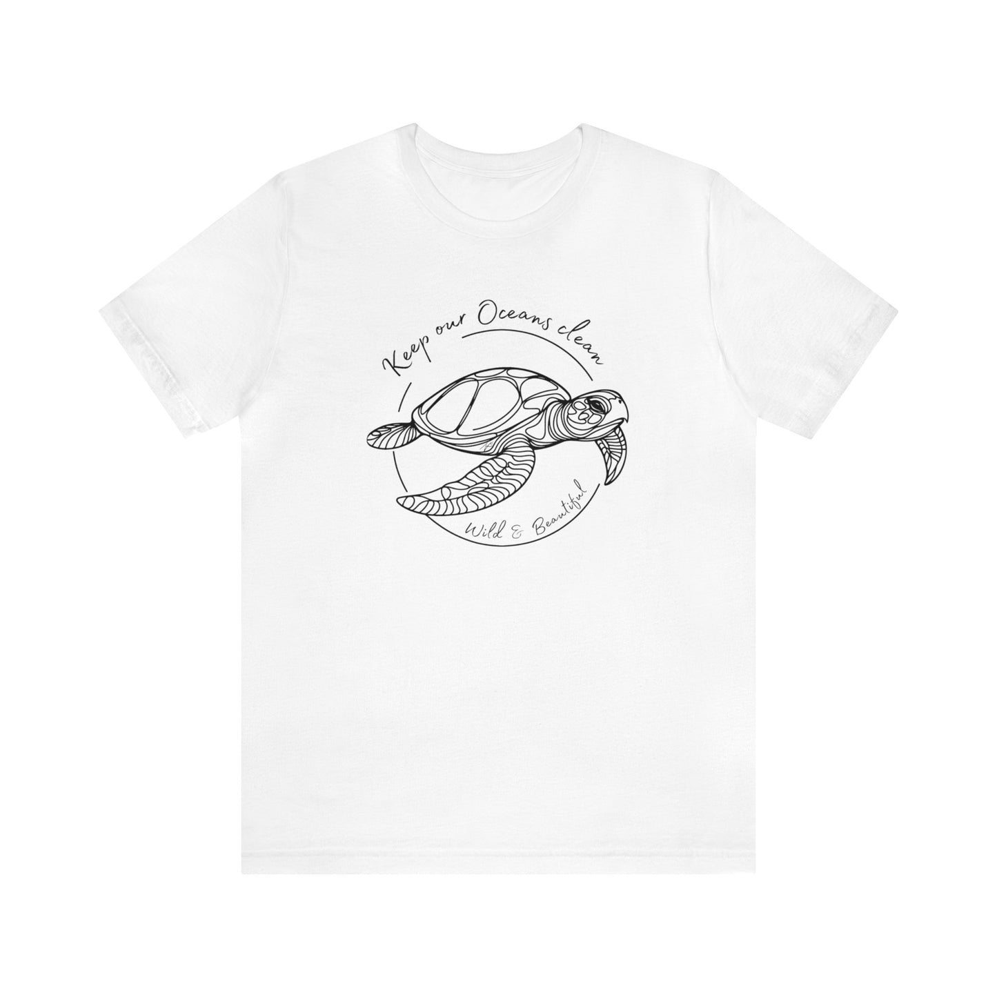 Kee océanos limpian camiseta de manga corta Unisex Jersey