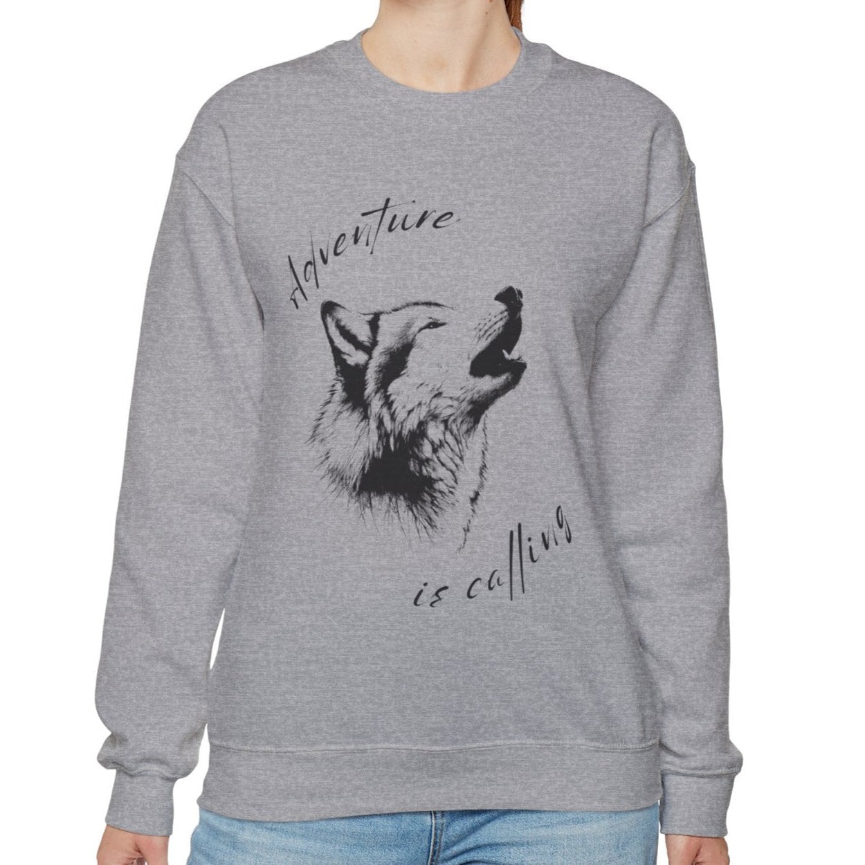 grey wolf t shirt for chic look on travels, gift gor woman to stay stylish while traveling us parks