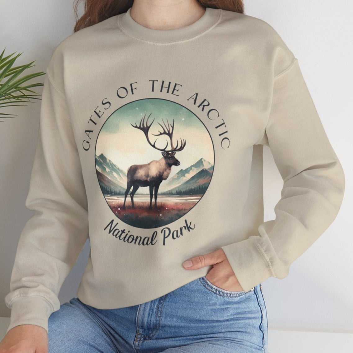 Gates of The Arctic national park united states sweatshirt nice gifts for your loved ones, perfect for enthusiast hikers and explorers of us parks. Live wild, live free, live full.