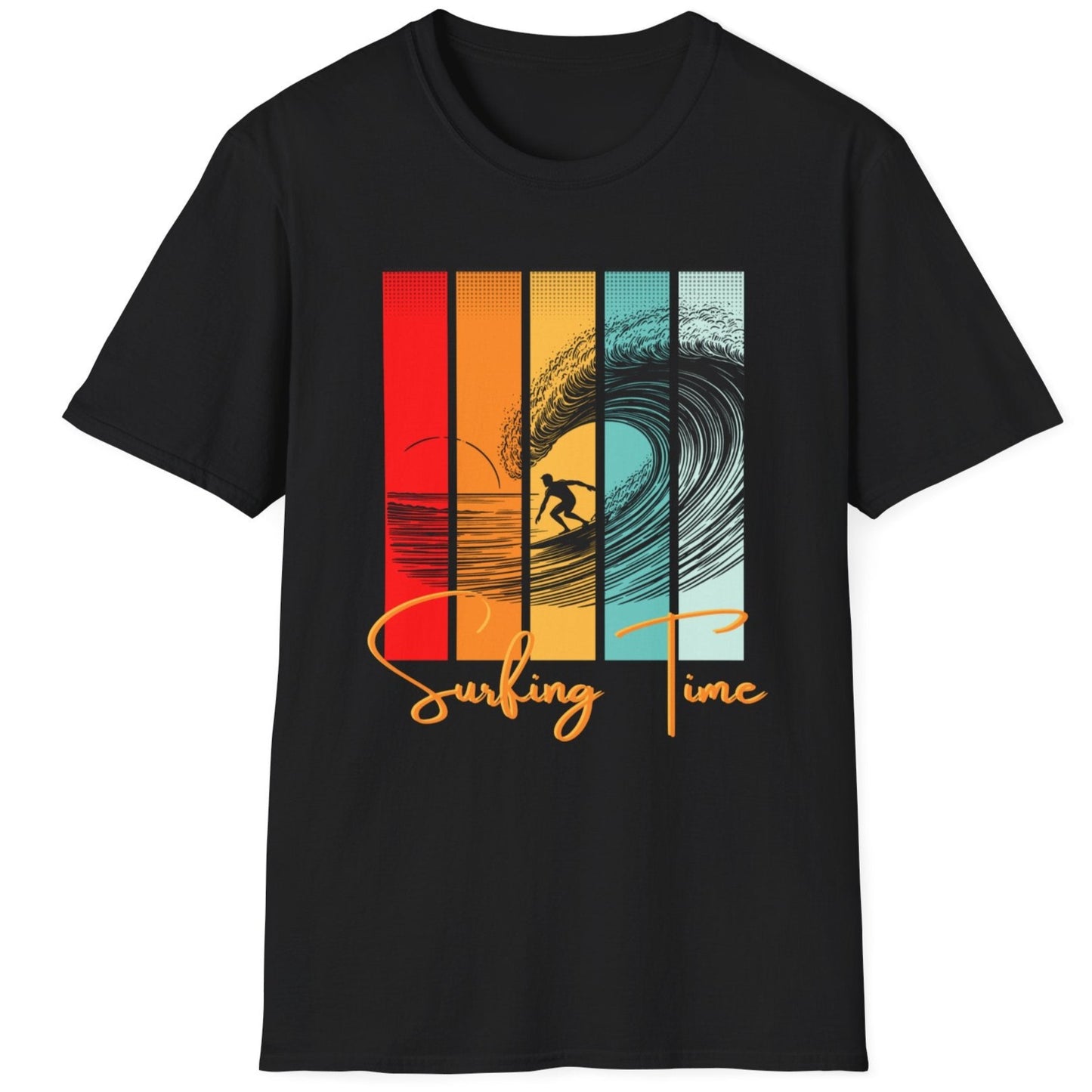 Surfing Time Sunset colors T-Shirt