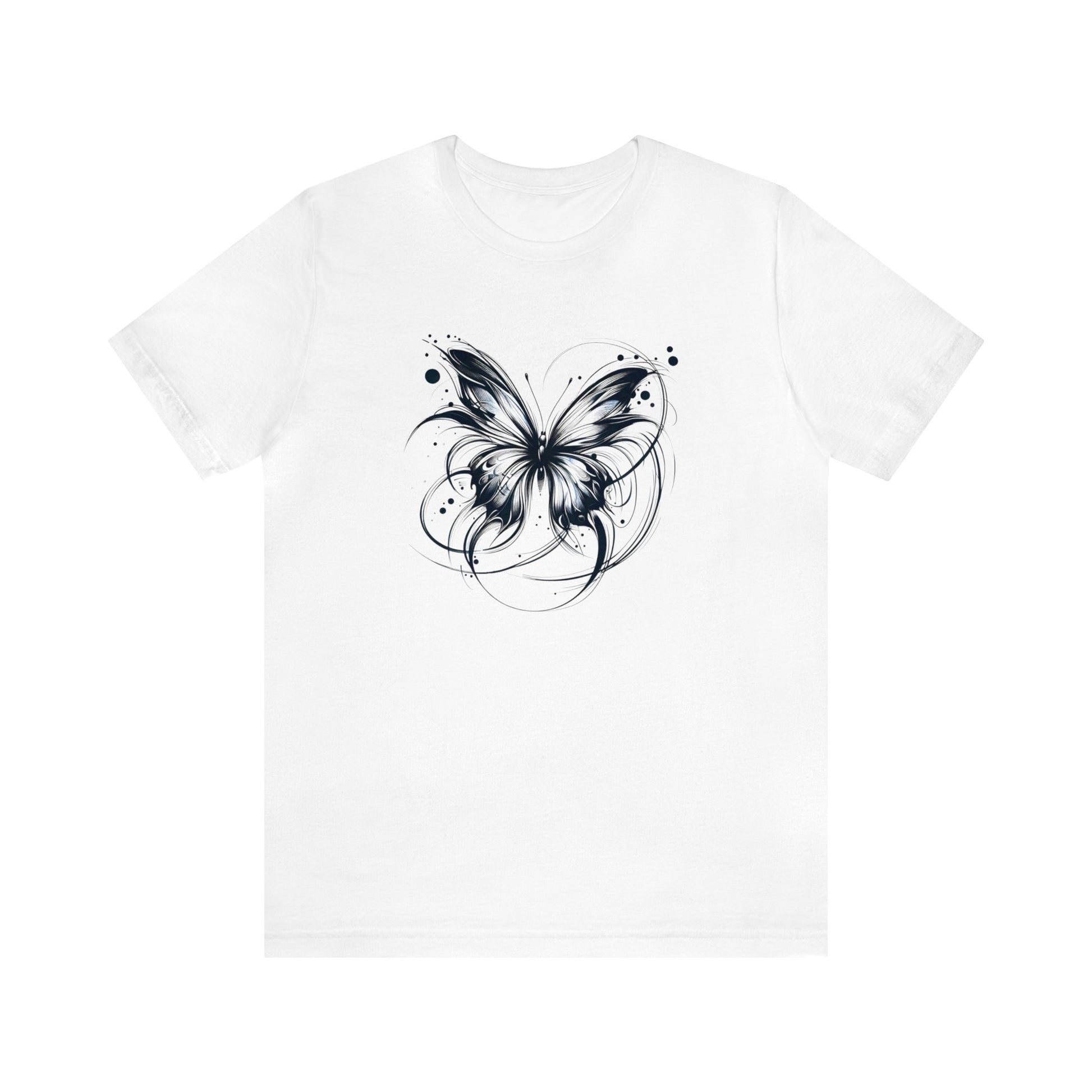 white womens shirts good gifts for wife, boho butterfly outfit for free spirited women empowerment group members