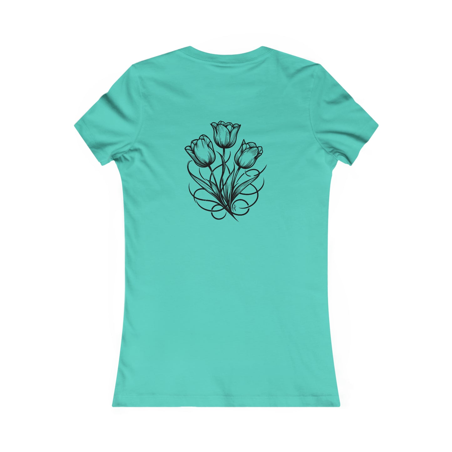 3 tulipanes Camiseta favorita de las mujeres