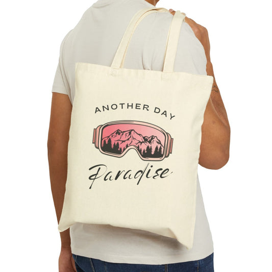 Another day in Paradise, Cotton Canvas Tote Bag