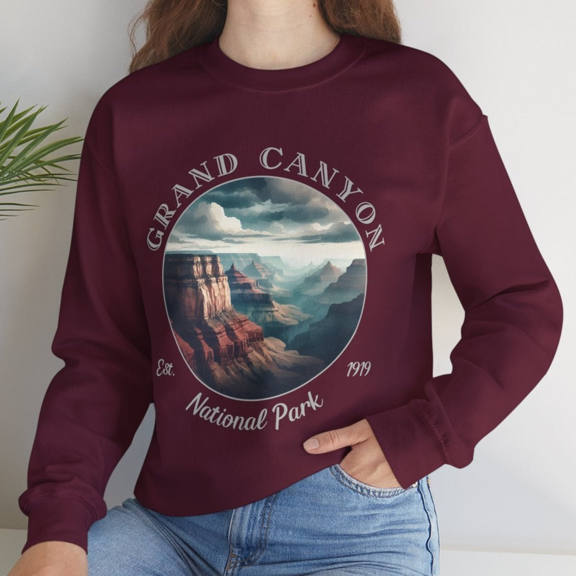 Grand Canyon national park sweatshirt great gift for girlfriend, mindful present for husband emberking on his journey to us np, apparel for those who live wild life and love us national parks