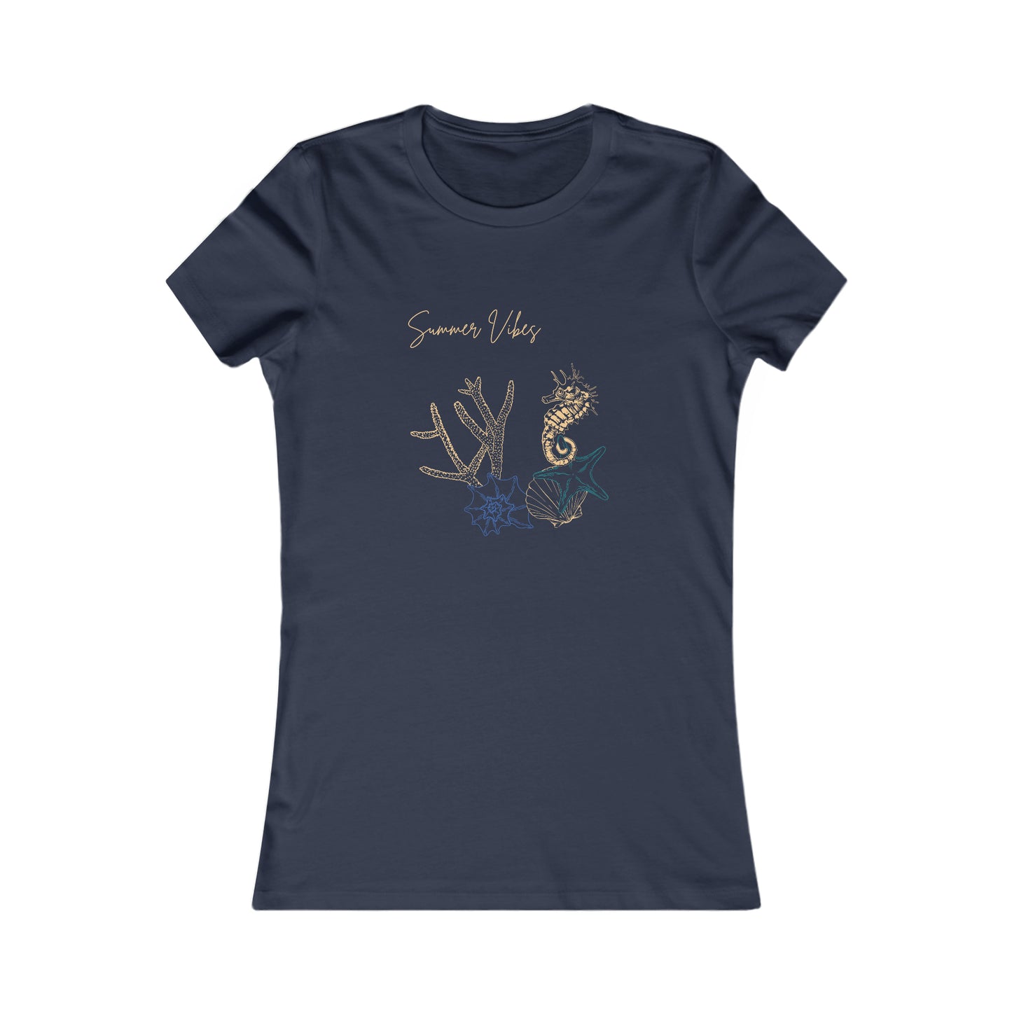 Summer vibes, Sea creatures delicate design Women's Tee