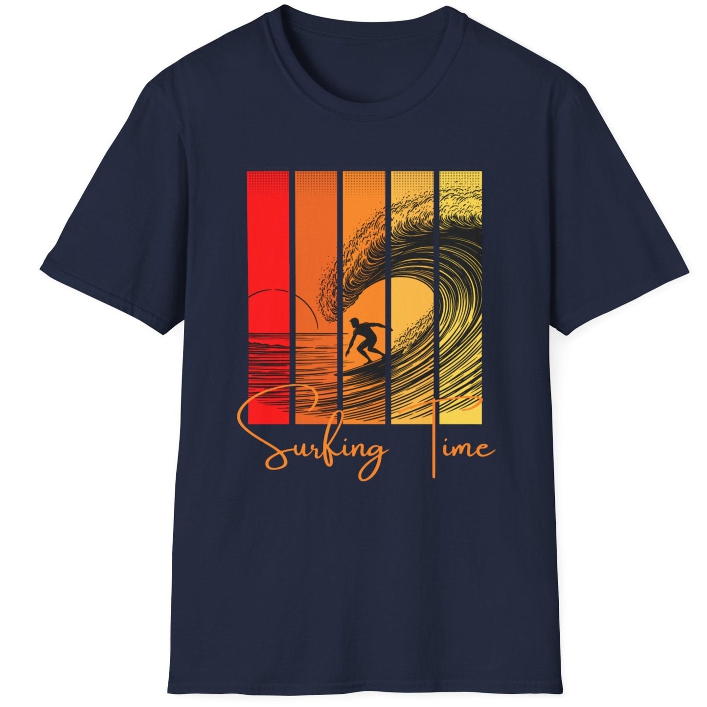 Surfing Time Sunset colors T-Shirt