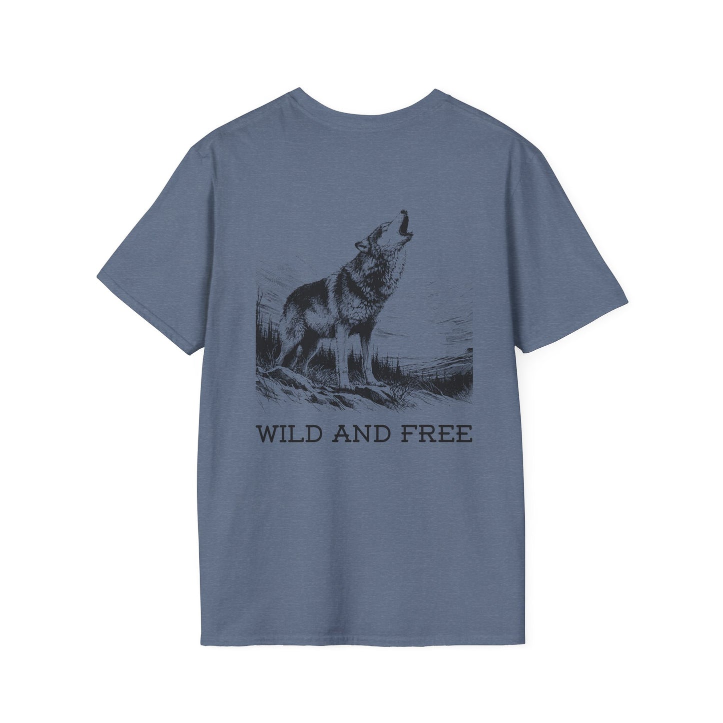 Wild and free Unisex T-Shirt, design on the back