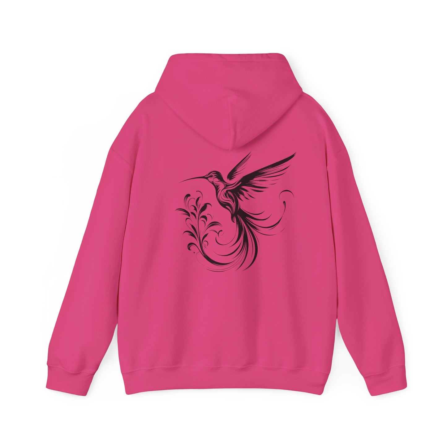 Hummingbird Hoodie, design on the back