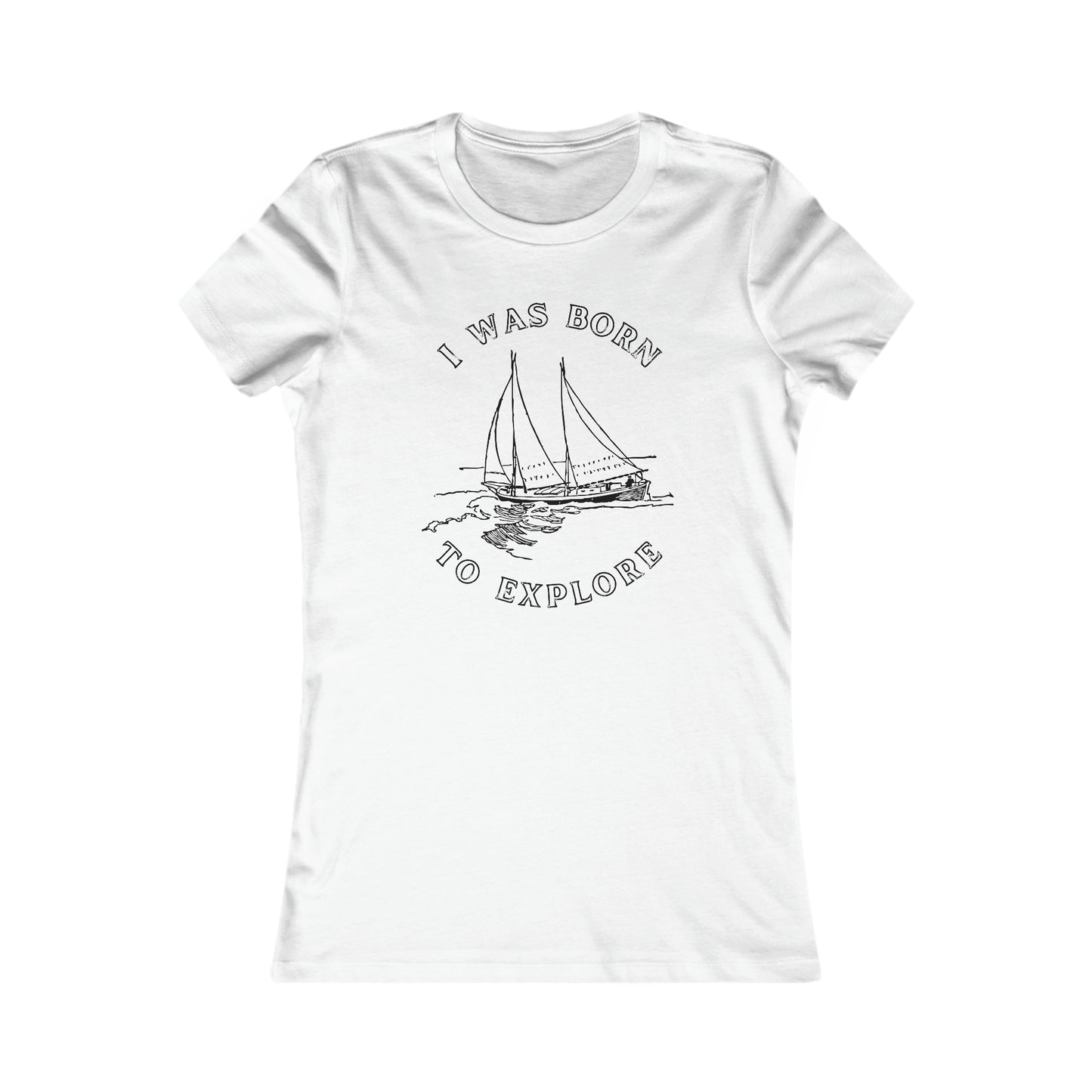 Born to Explore, Nautical Women's Tee