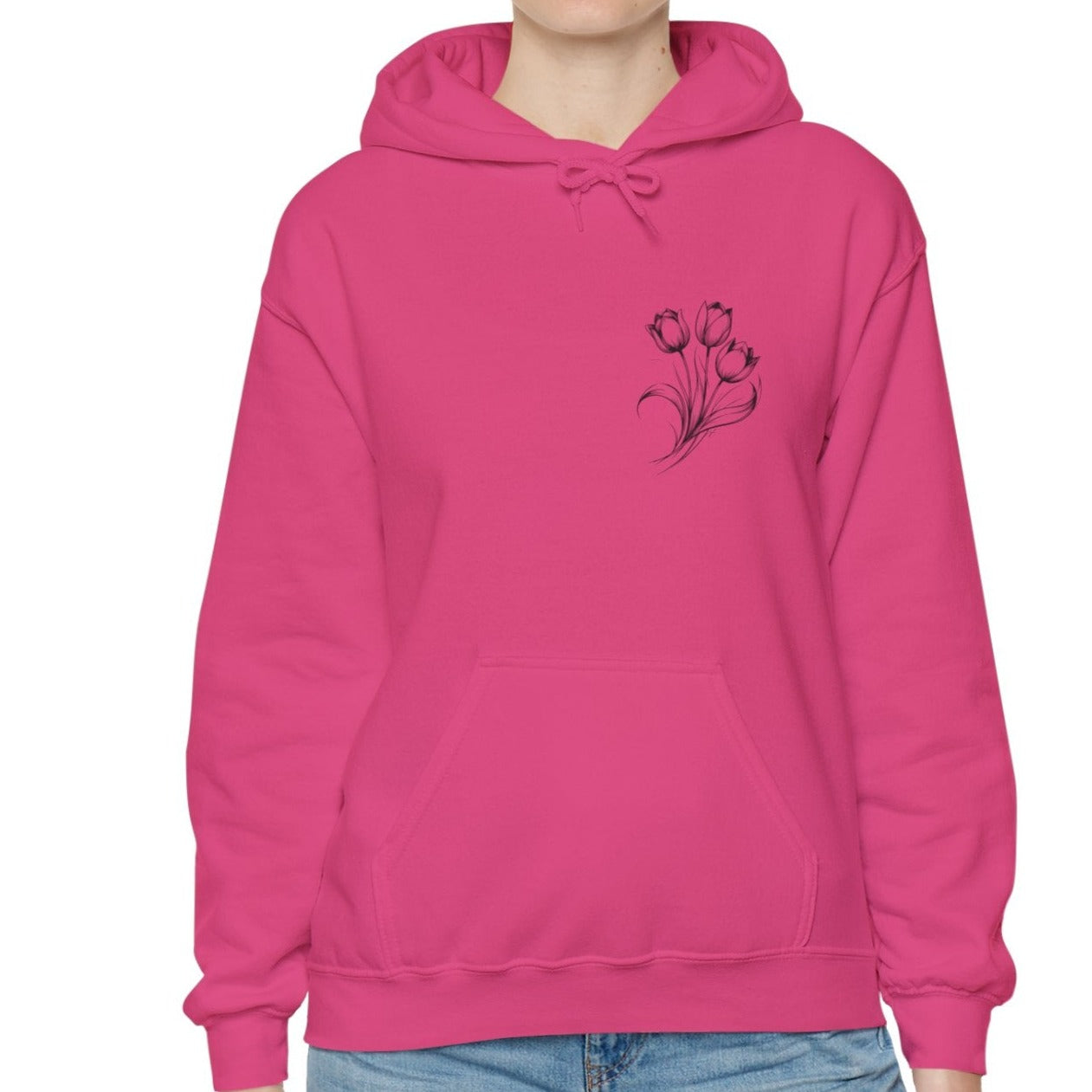 Sudadera con capucha unisex Heavy Blend™ de tulipanes