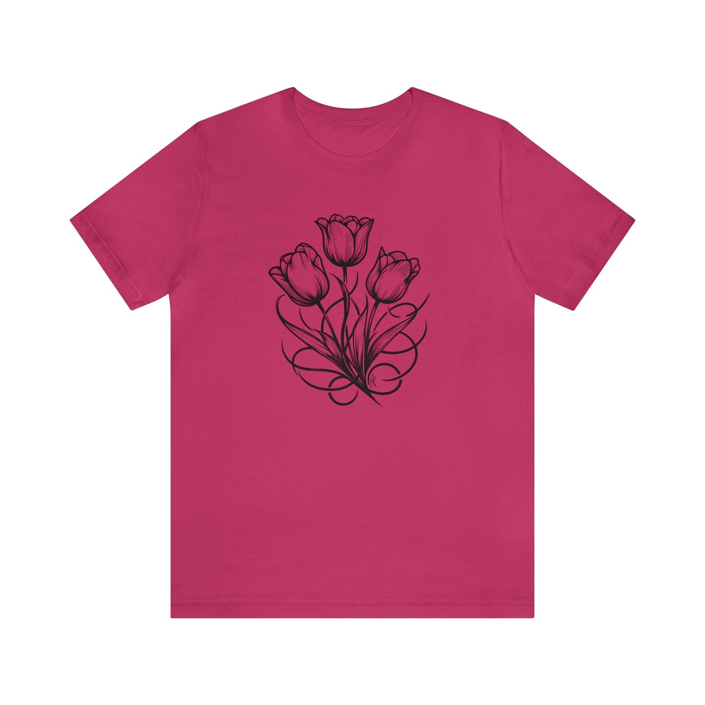 Tulip Bunch, tatoo style, Tee