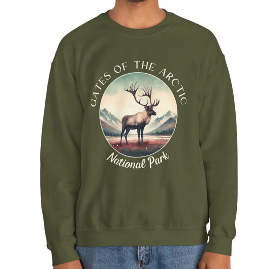 Gates of The Arctic national park sweatshirt great gift for girlfriend, mindful present for husband emberking on his journey to us np, apparel for those who live wild life and love us national parks