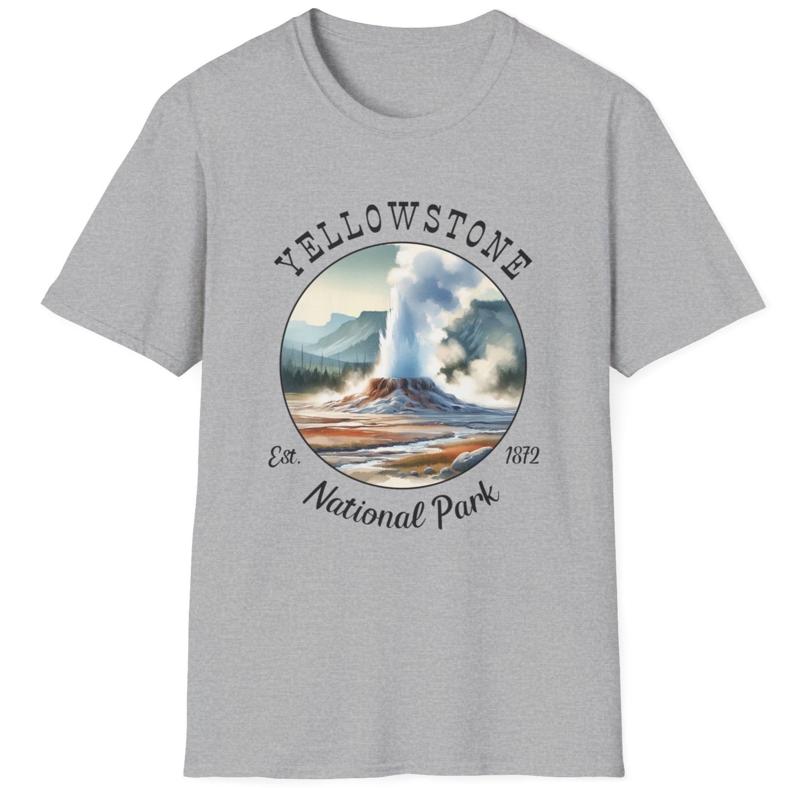 yellowstone park usa t-shirt nice gifts for your loved ones, perfect for enthusiast hikers and explorers of us parks. Live wild, live free, live full. 