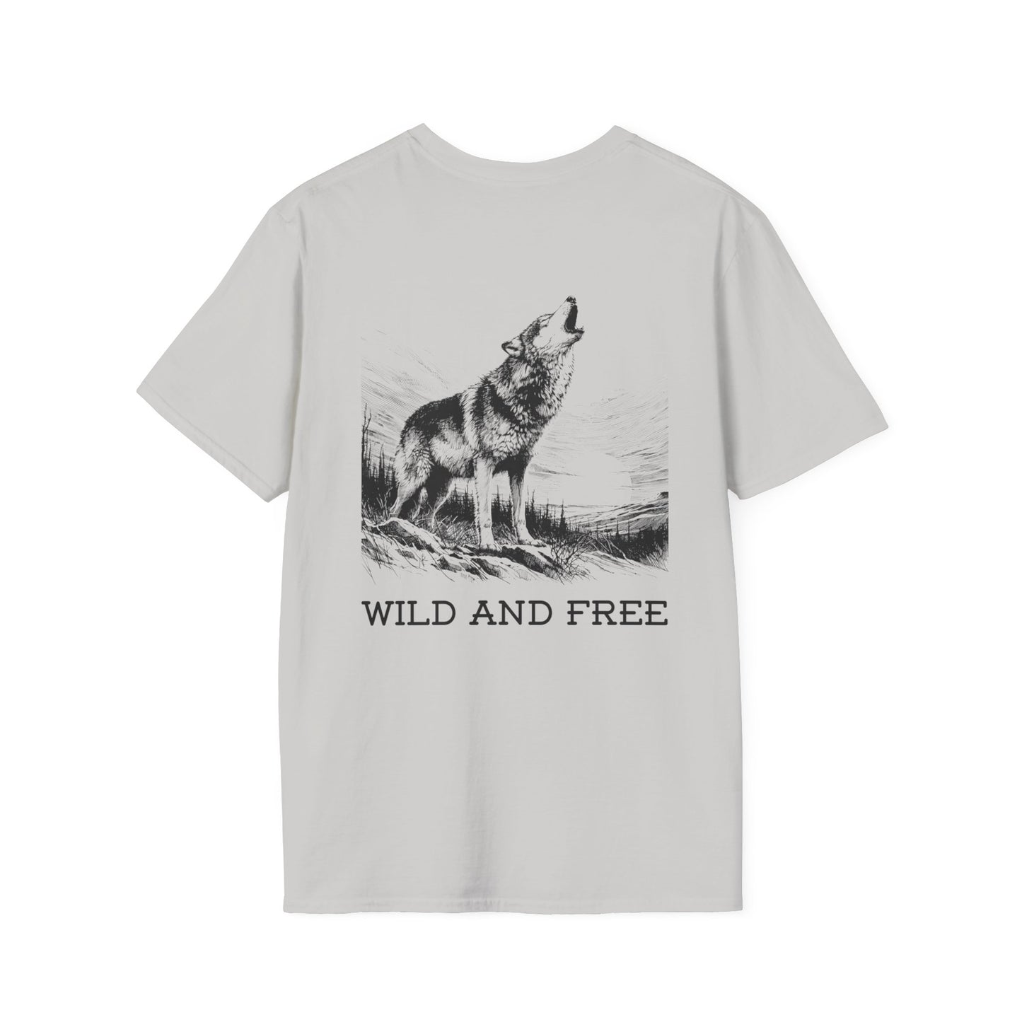 Wild and free Unisex T-Shirt, design on the back