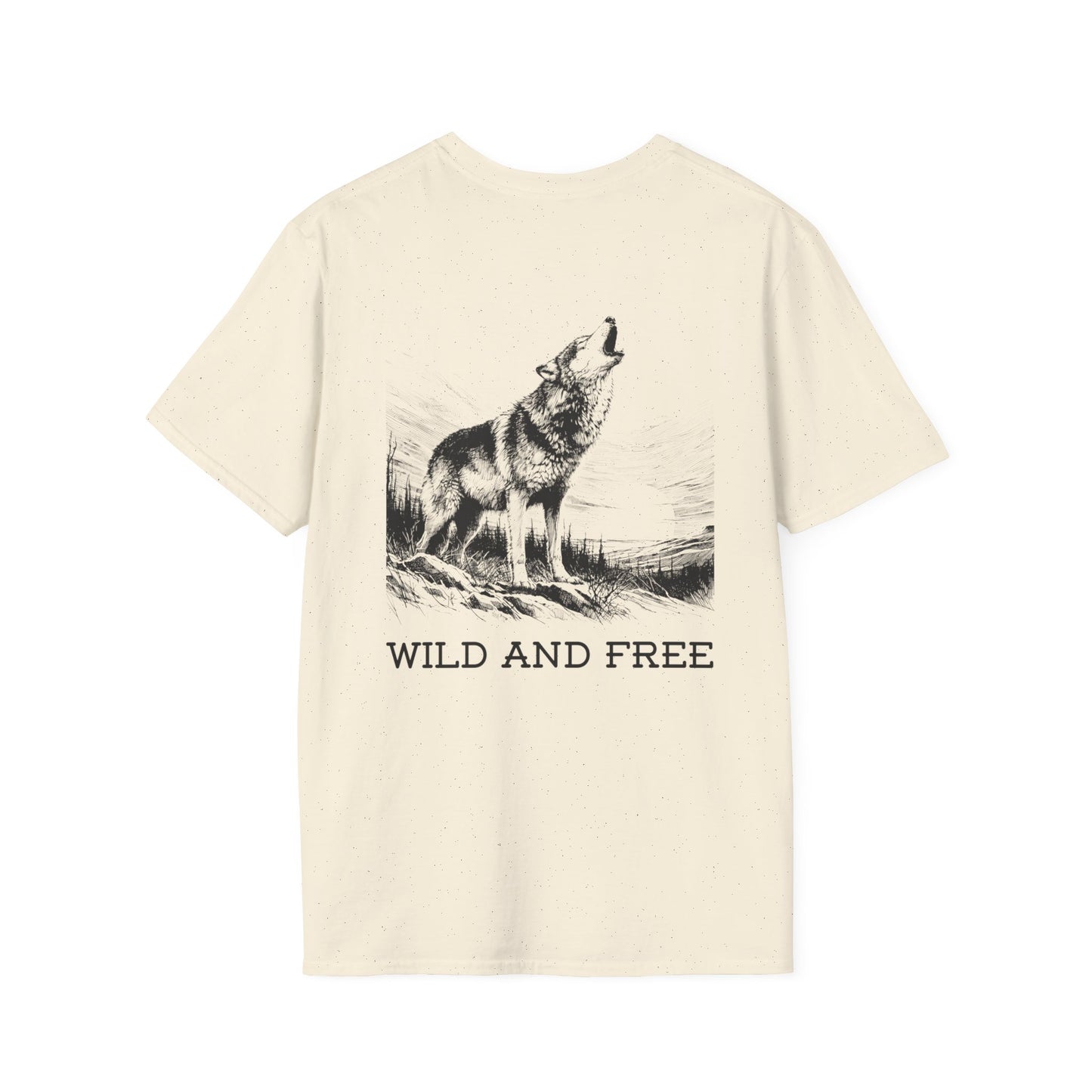 Wild and free Unisex T-Shirt, design on the back