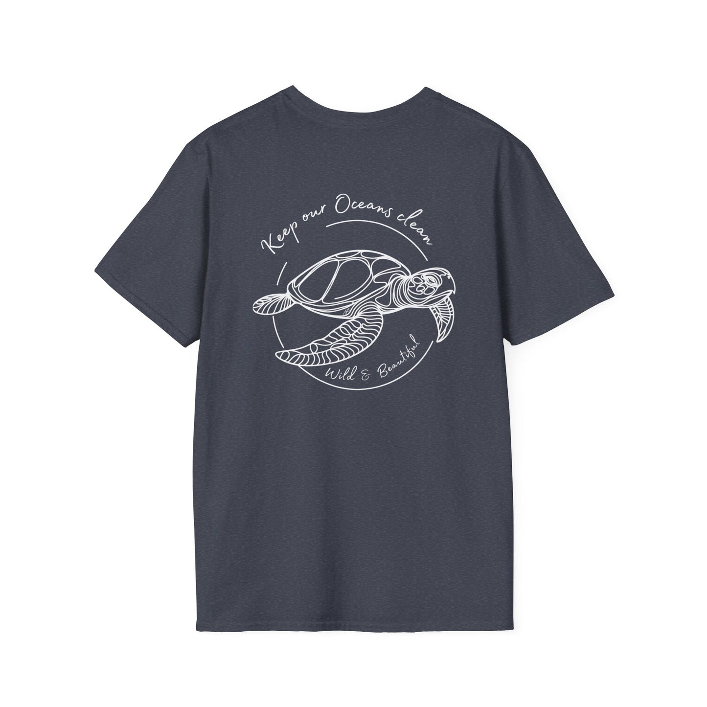 turtle t shirt, gray surfer t shirt