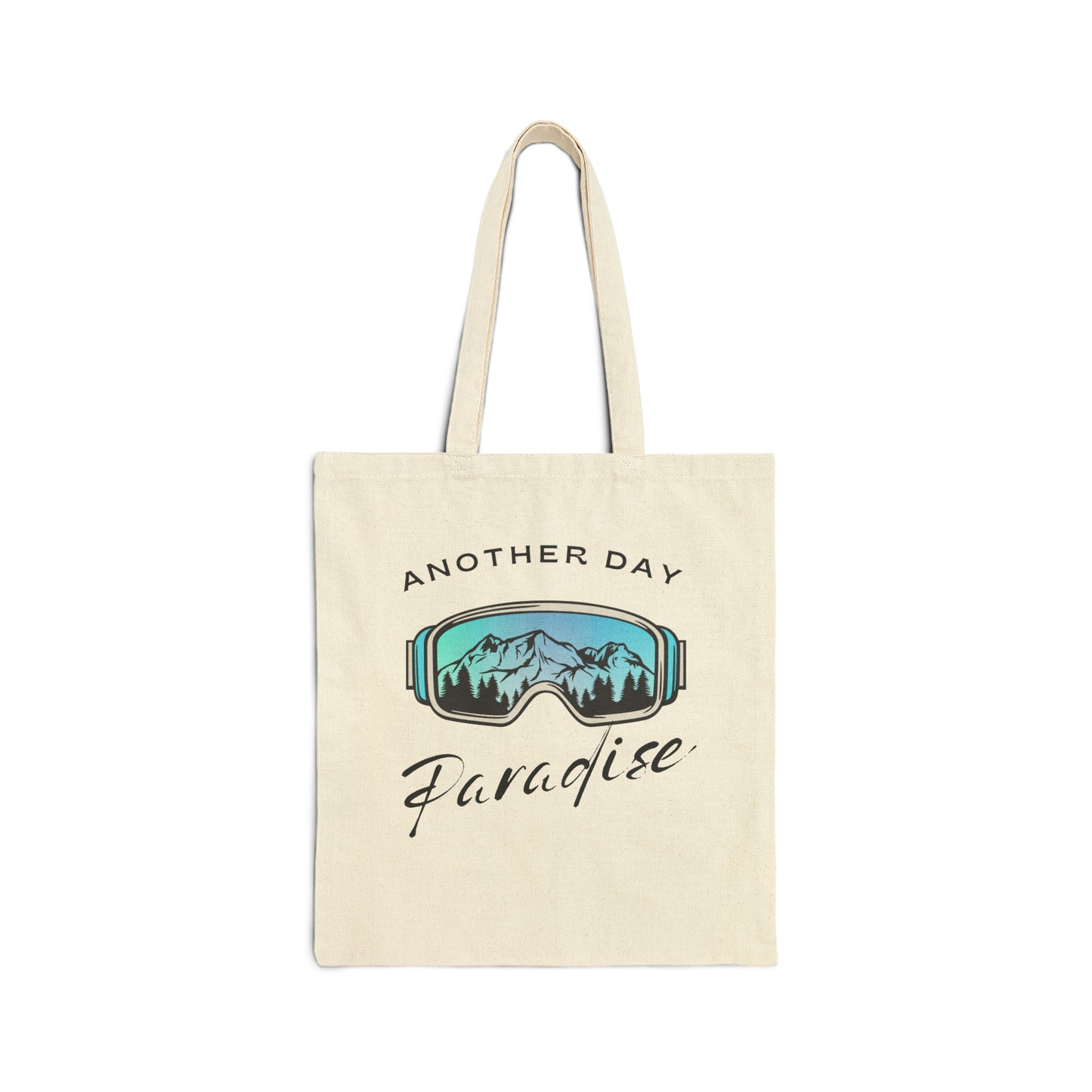 Another day in Paradise blue Cotton Canvas Tote Bag