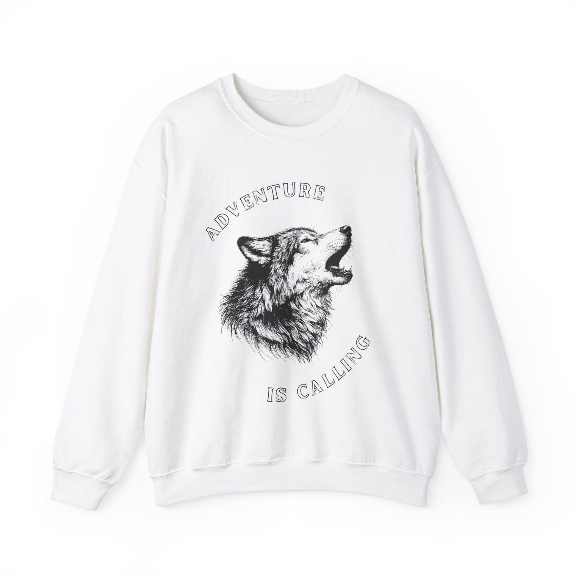 white wolf sweatshirt, unisex, mens, womens, ideal present for those wildlife animal protection people and us parks lovers