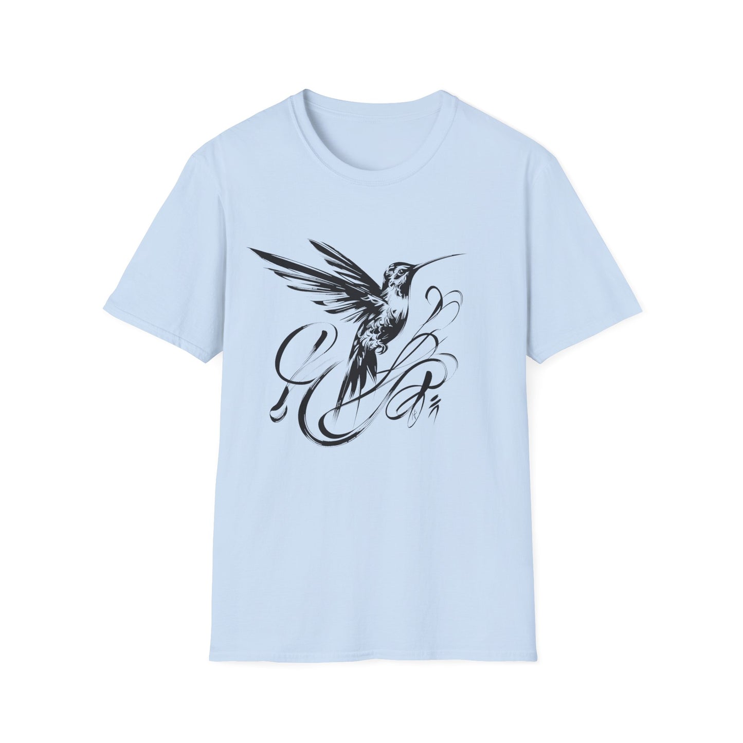 Humming bird Caligraphy T-Shirt