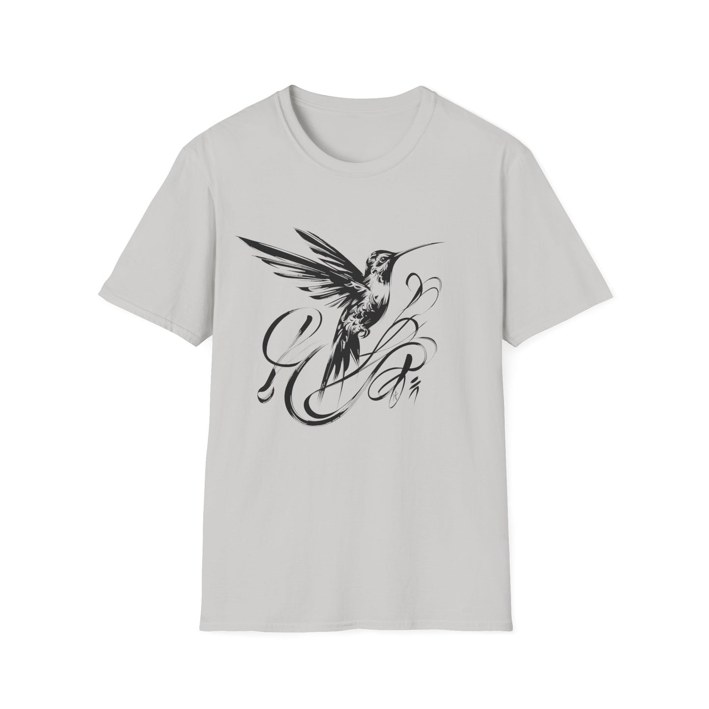 Humming bird Caligraphy T-Shirt