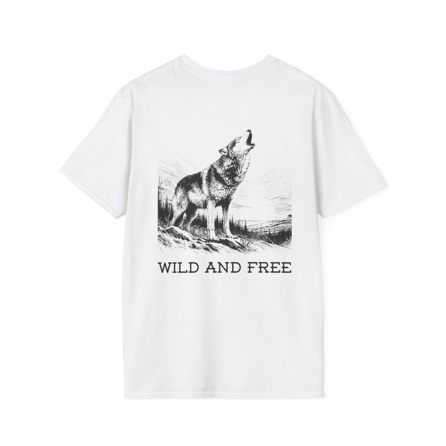 Wild and free Unisex T-Shirt, design on the back