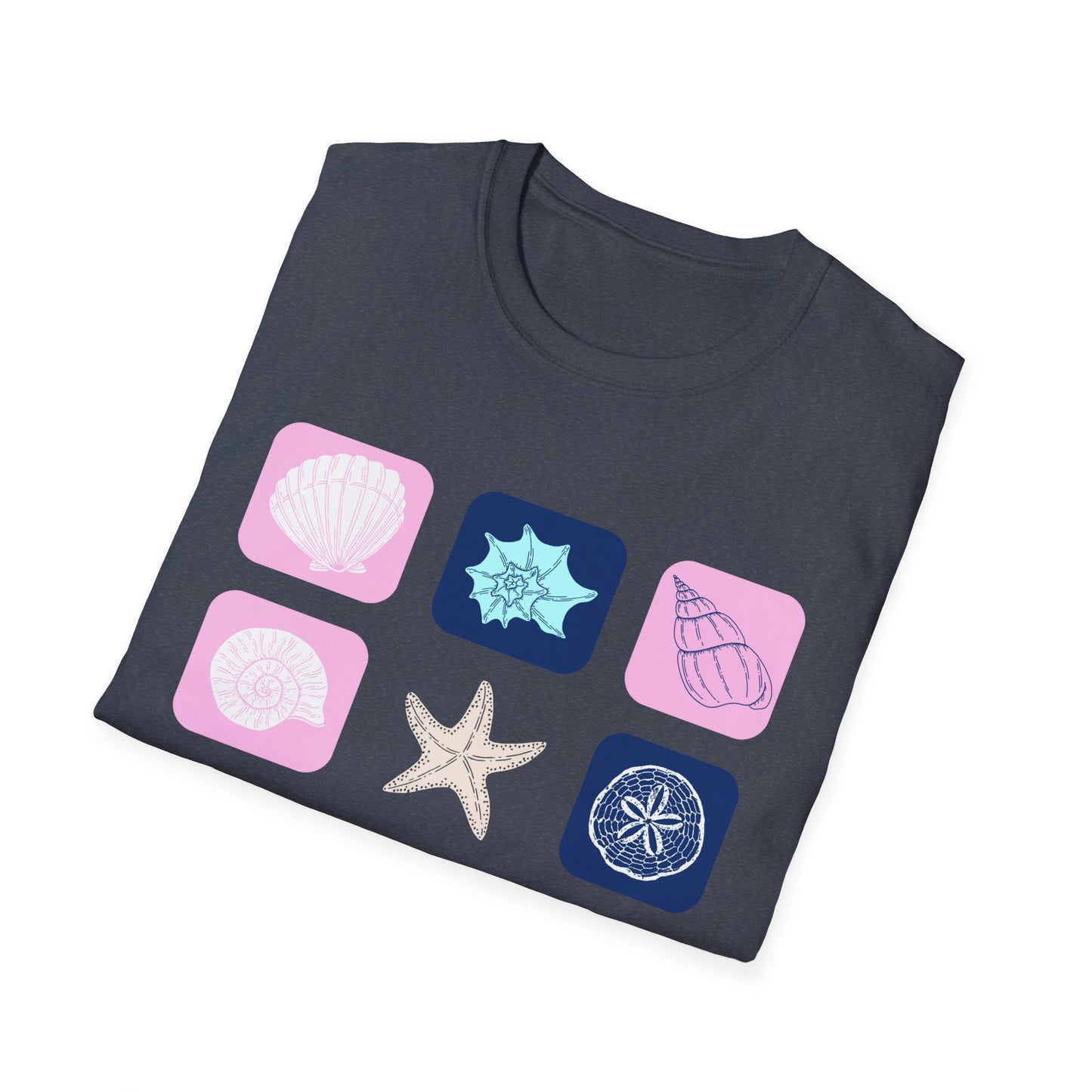 Shell Chess in pink and blue T-Shirt