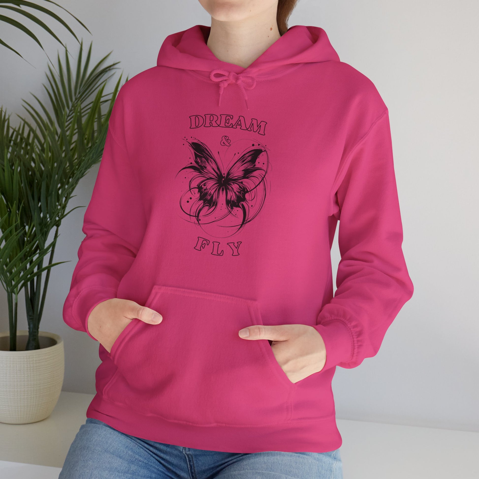 beautiful summer pink hoodie for women empowerment, comfy and cozy gift for sister or mom, present for a friend