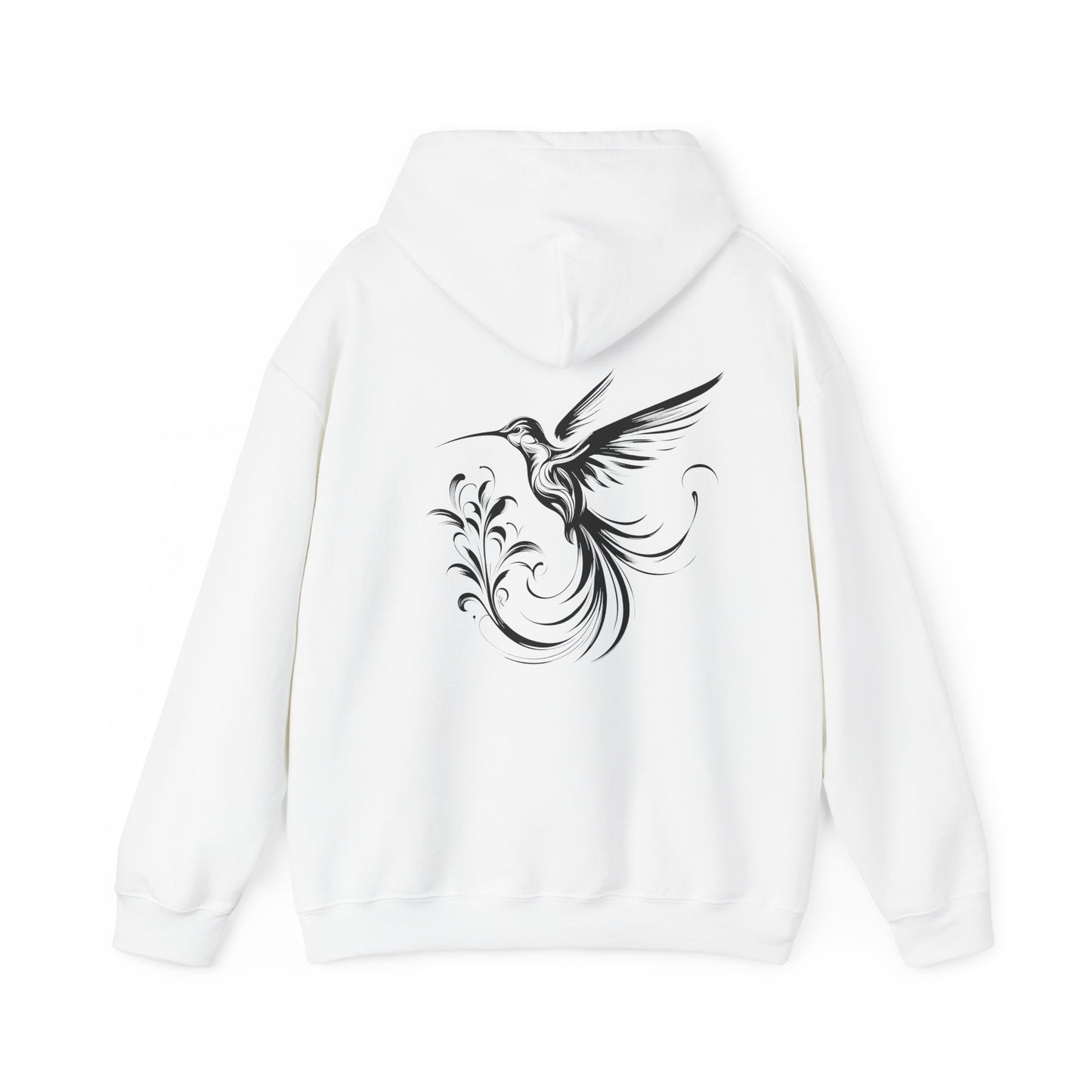 Hummingbird Hoodie, design on the back