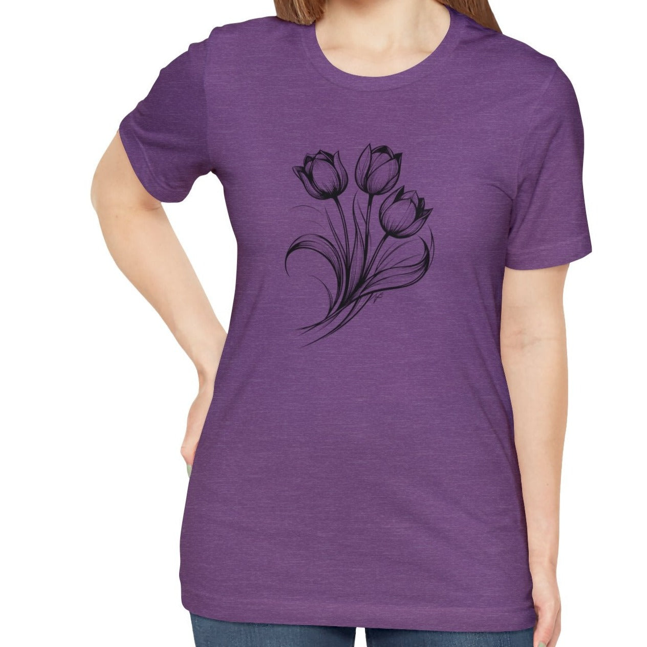 Tulips, tatoo style design Tee