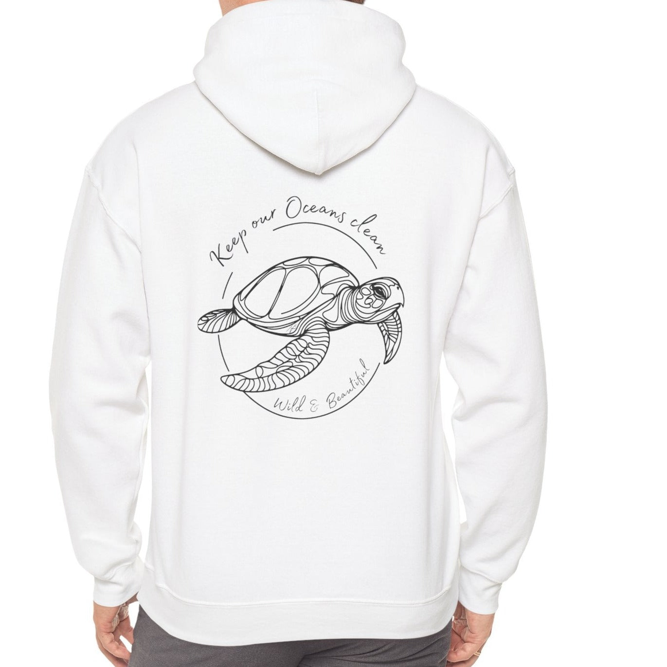 white hoodie t turtle, inspired np in usa hawaii