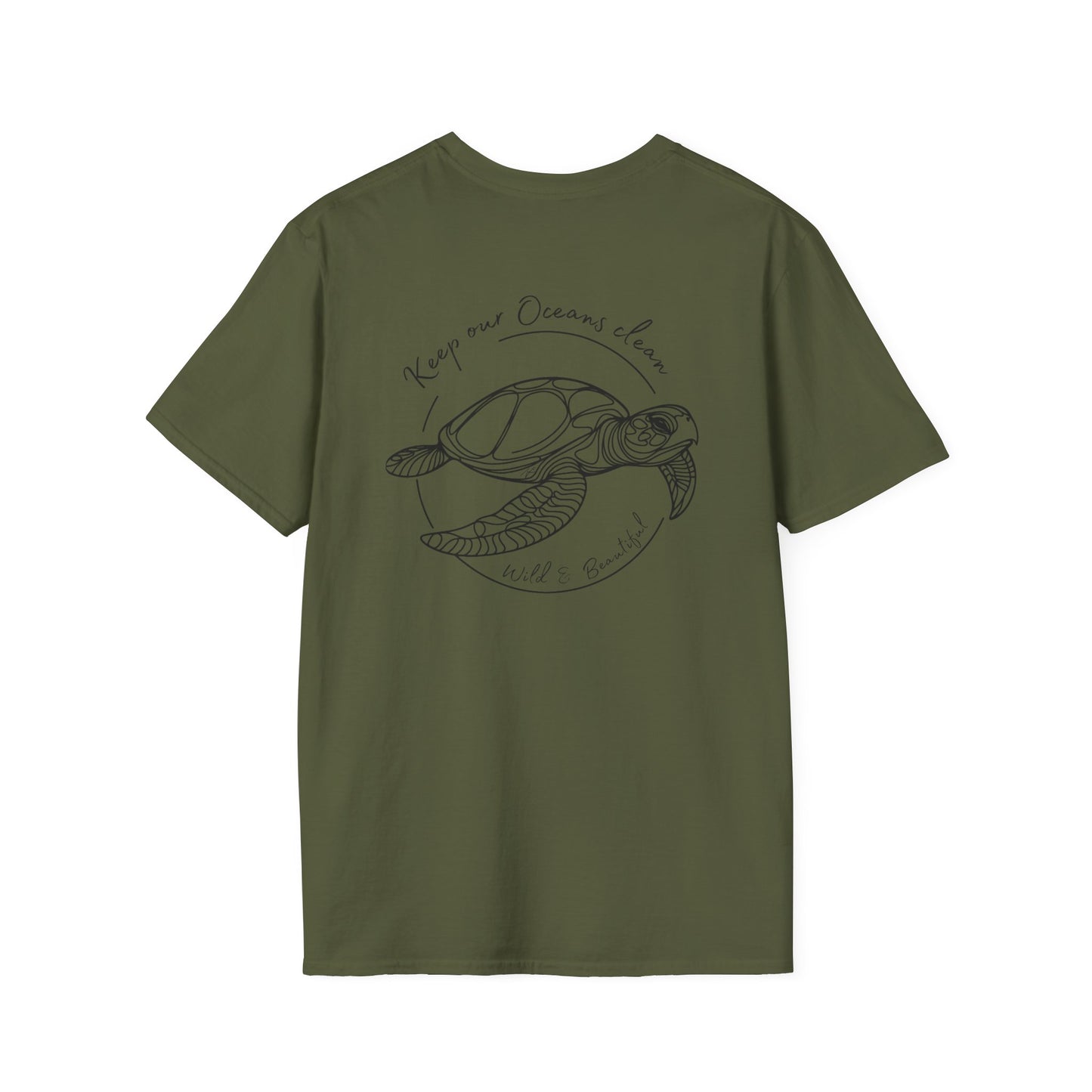 t shirt with turtle design, military green shirt mens