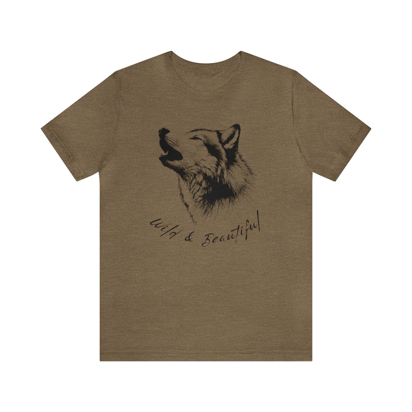 Wild and beautiful, female Wolf Tee