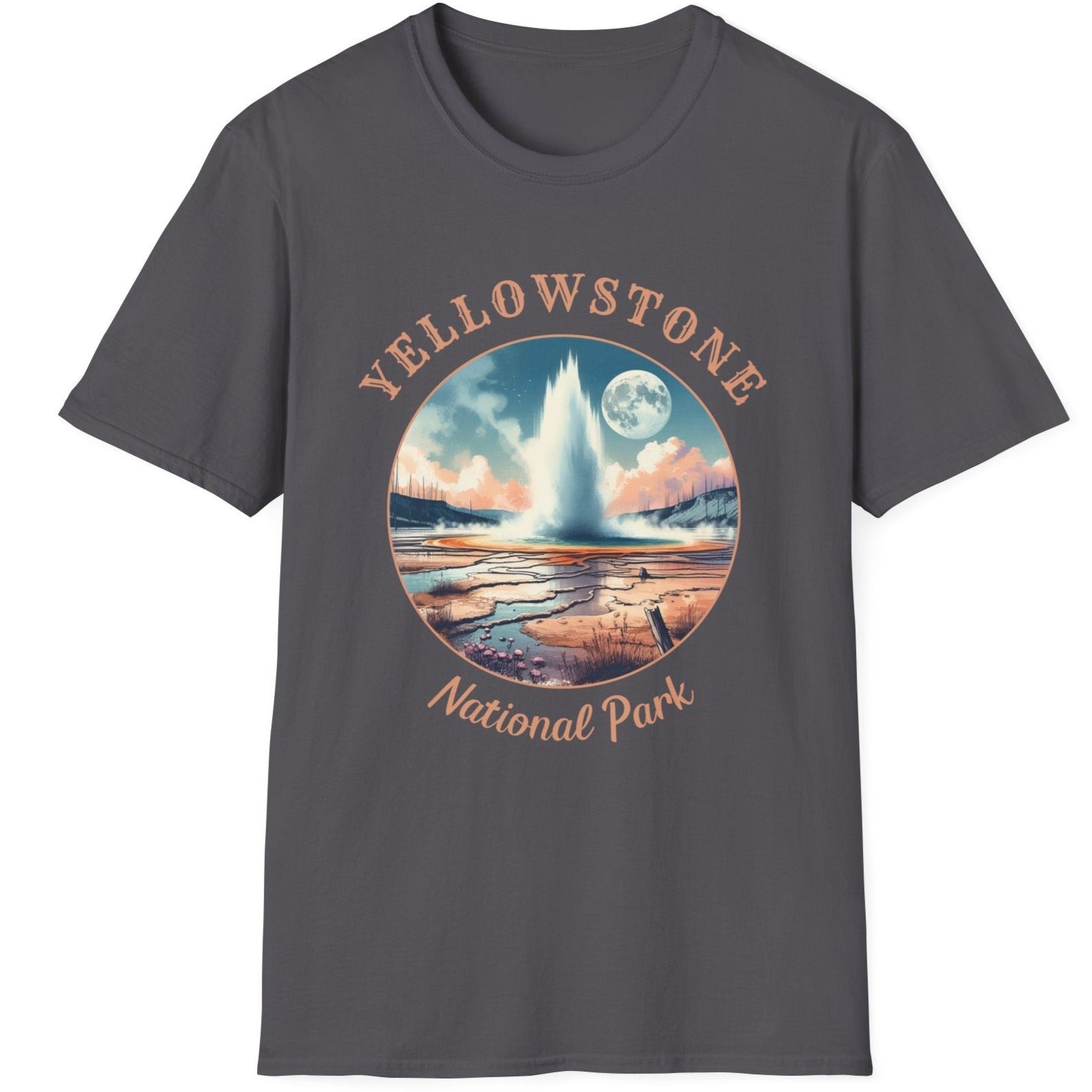 us yellowstone grey t-shirt great gift for girlfriend, mindful present for husband emberking on his journey to us np, apparel for those who live wild life and love us national parks