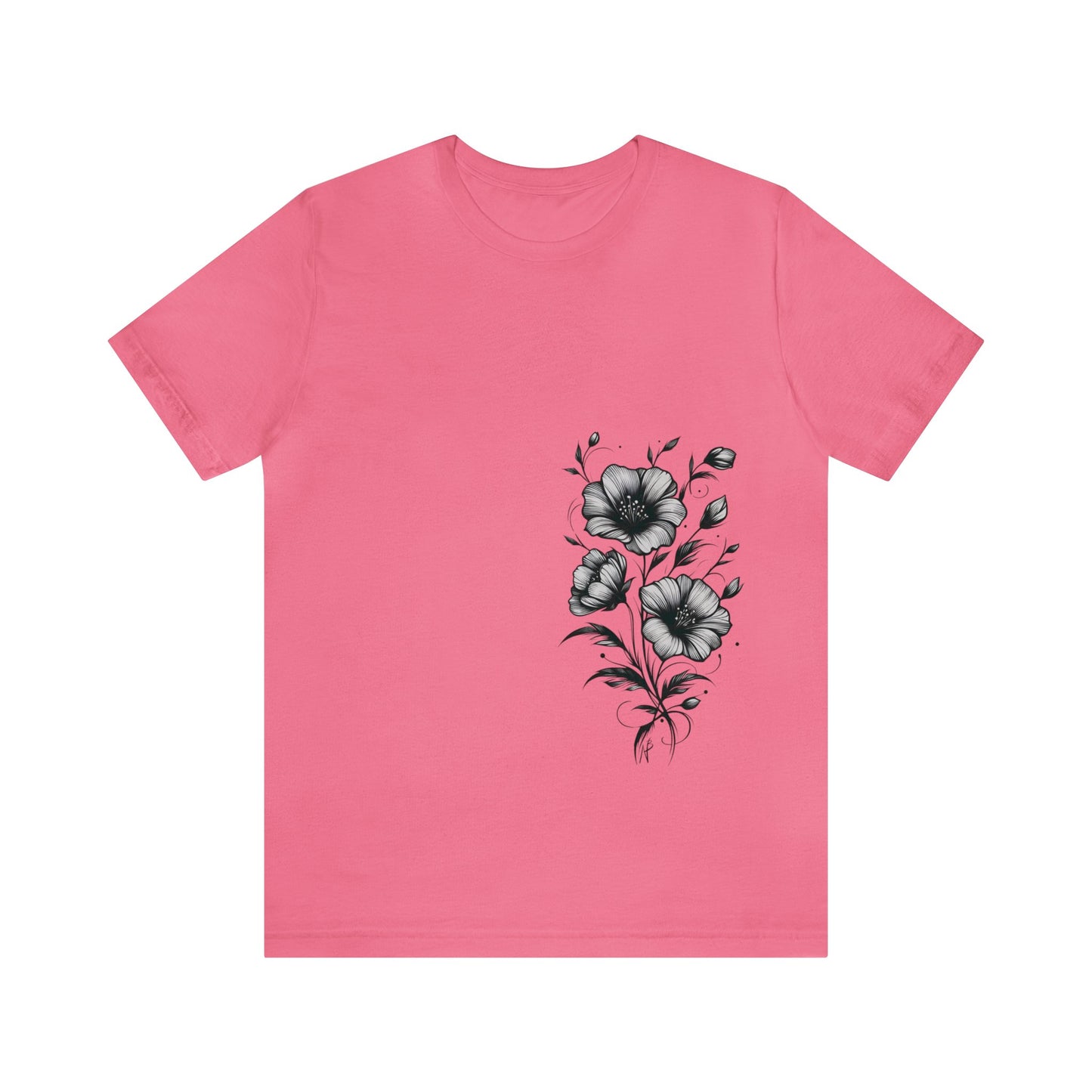 Flower Tee, design on side