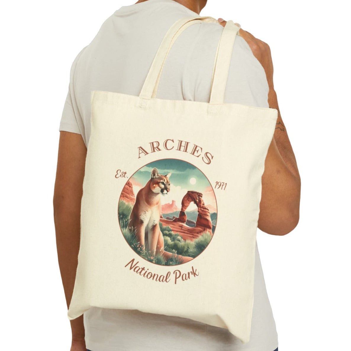 us arches tote bag great gift for girlfriend, mindful present for husband emberking on his journey to us np, ccessories for those who live wild life and love us national parks