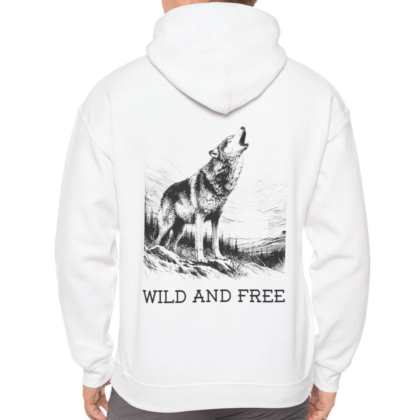 Wild & Free Wolf Hoodie