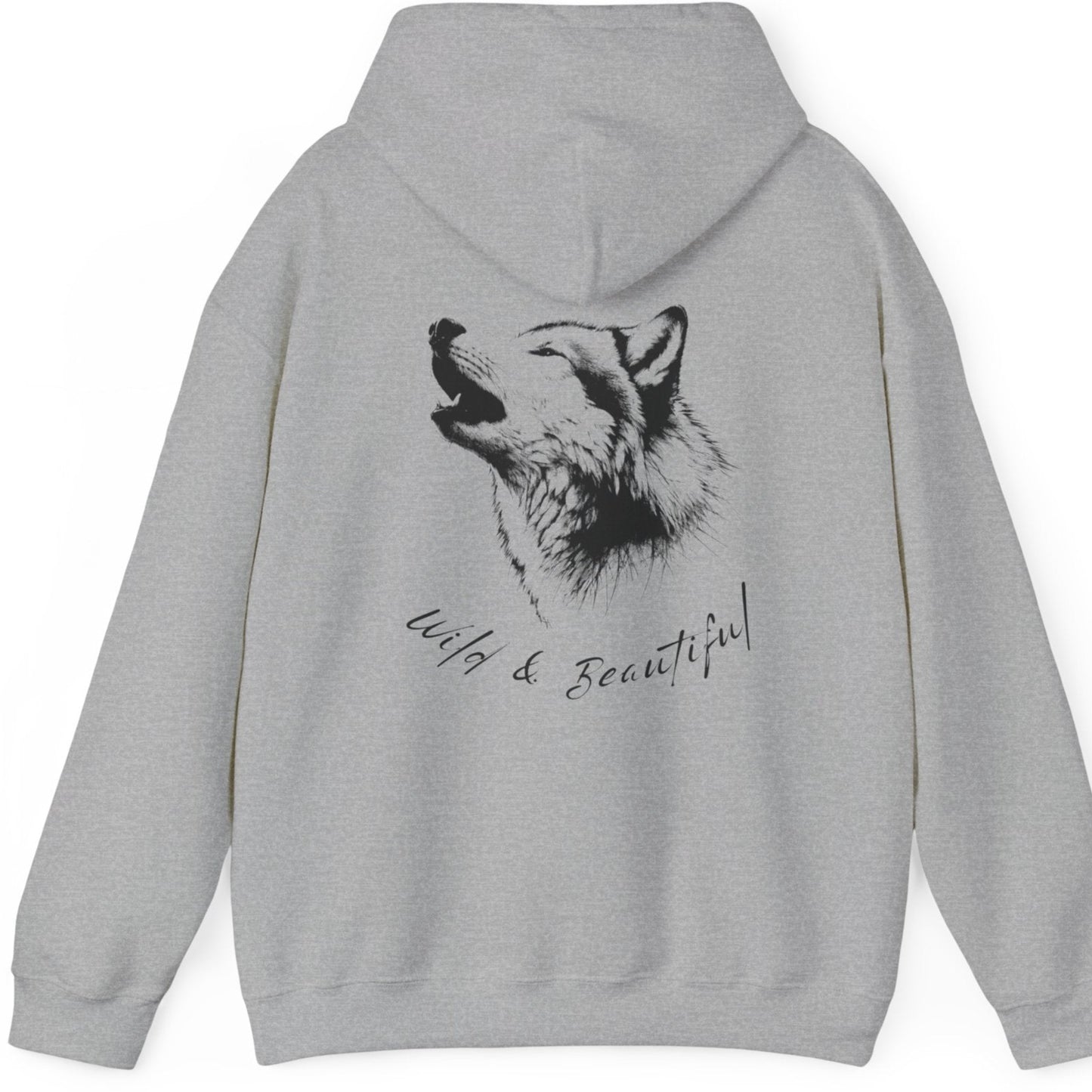 Wild and Beautiful, Female Wolf Hoodie