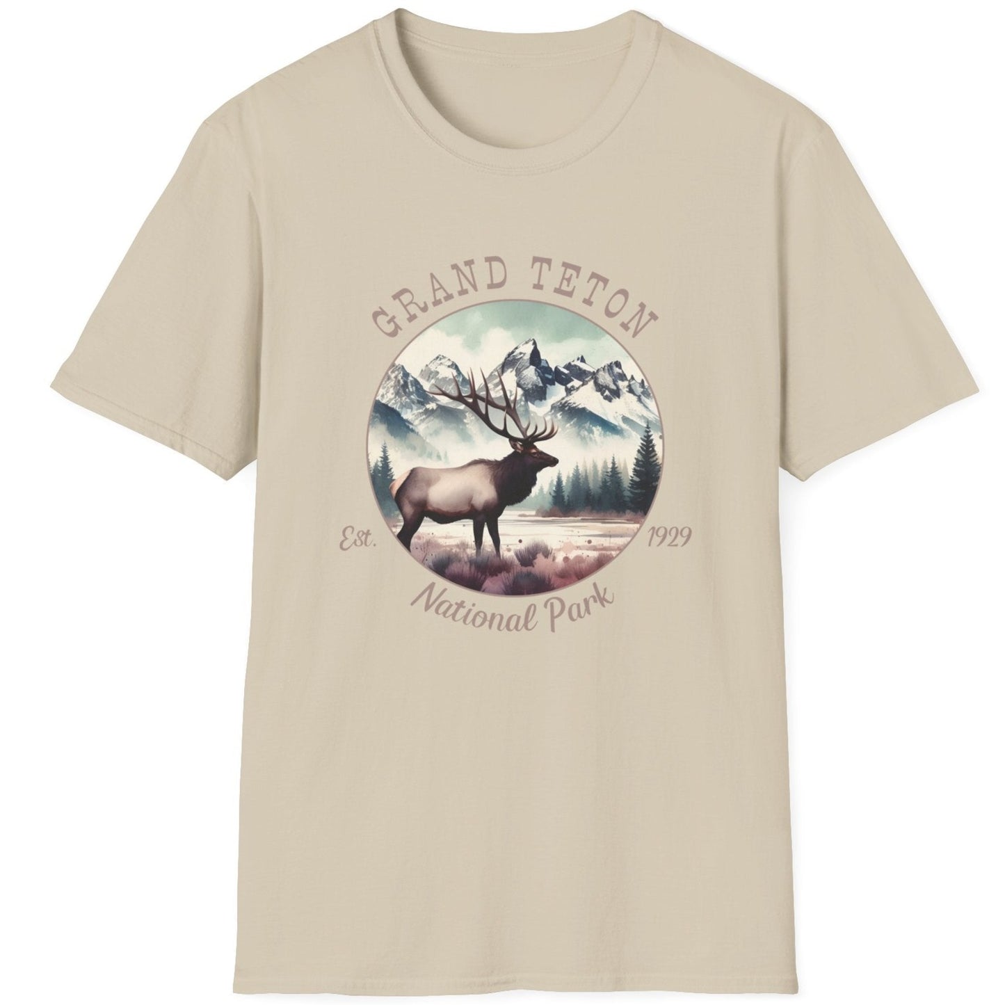 Grand Teton national park usa  t-shirt nice gifts for loved ones, perfect for enthusiast hikers to explore us parks. Live wild, live free, live full life