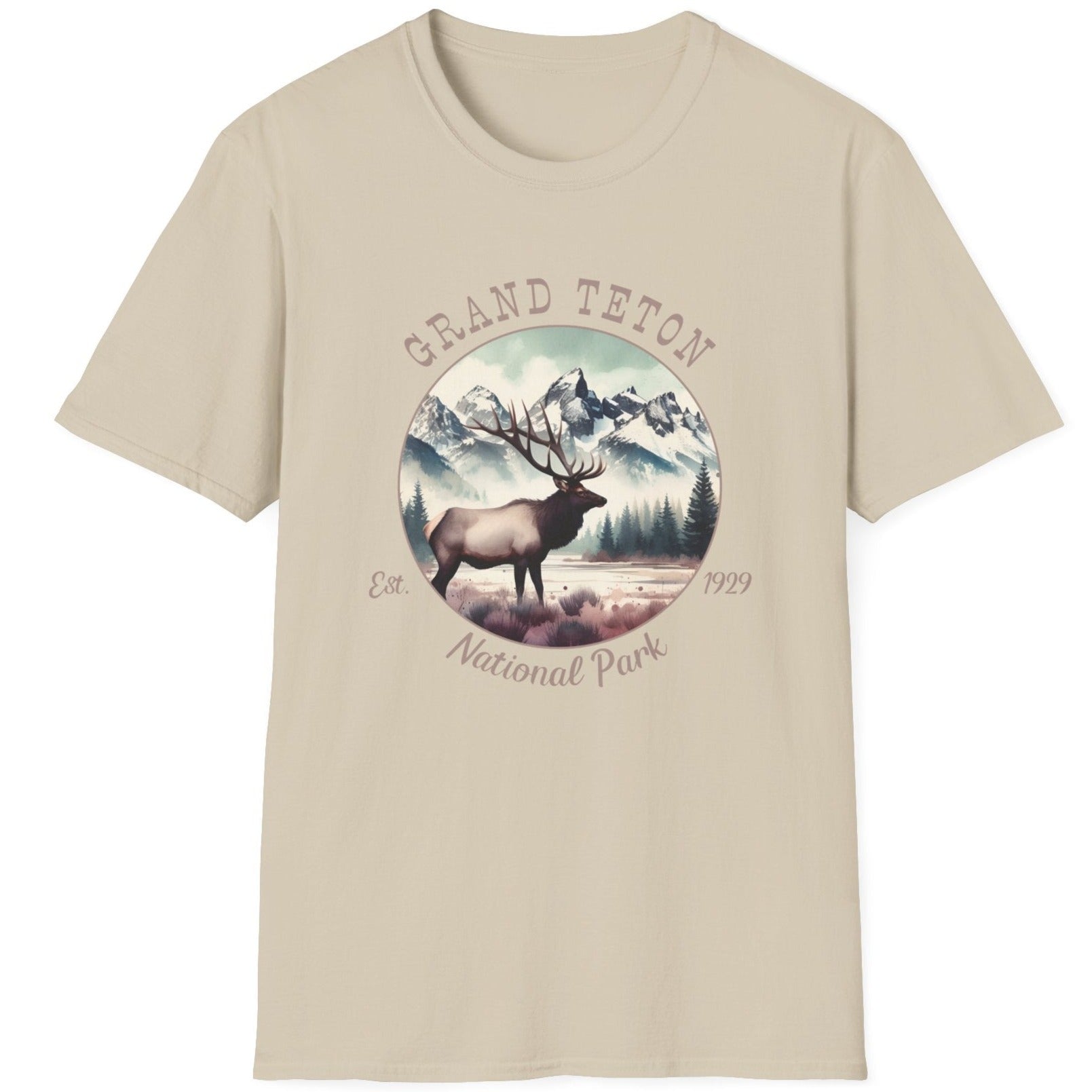 Grand Teton national park usa  t-shirt nice gifts for loved ones, perfect for enthusiast hikers to explore us parks. Live wild, live free, live full life