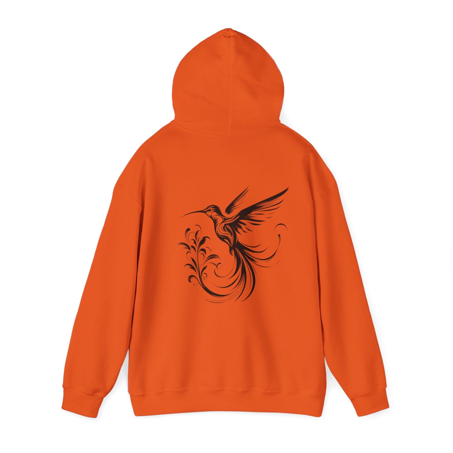 Hummingbird Hoodie, design on the back