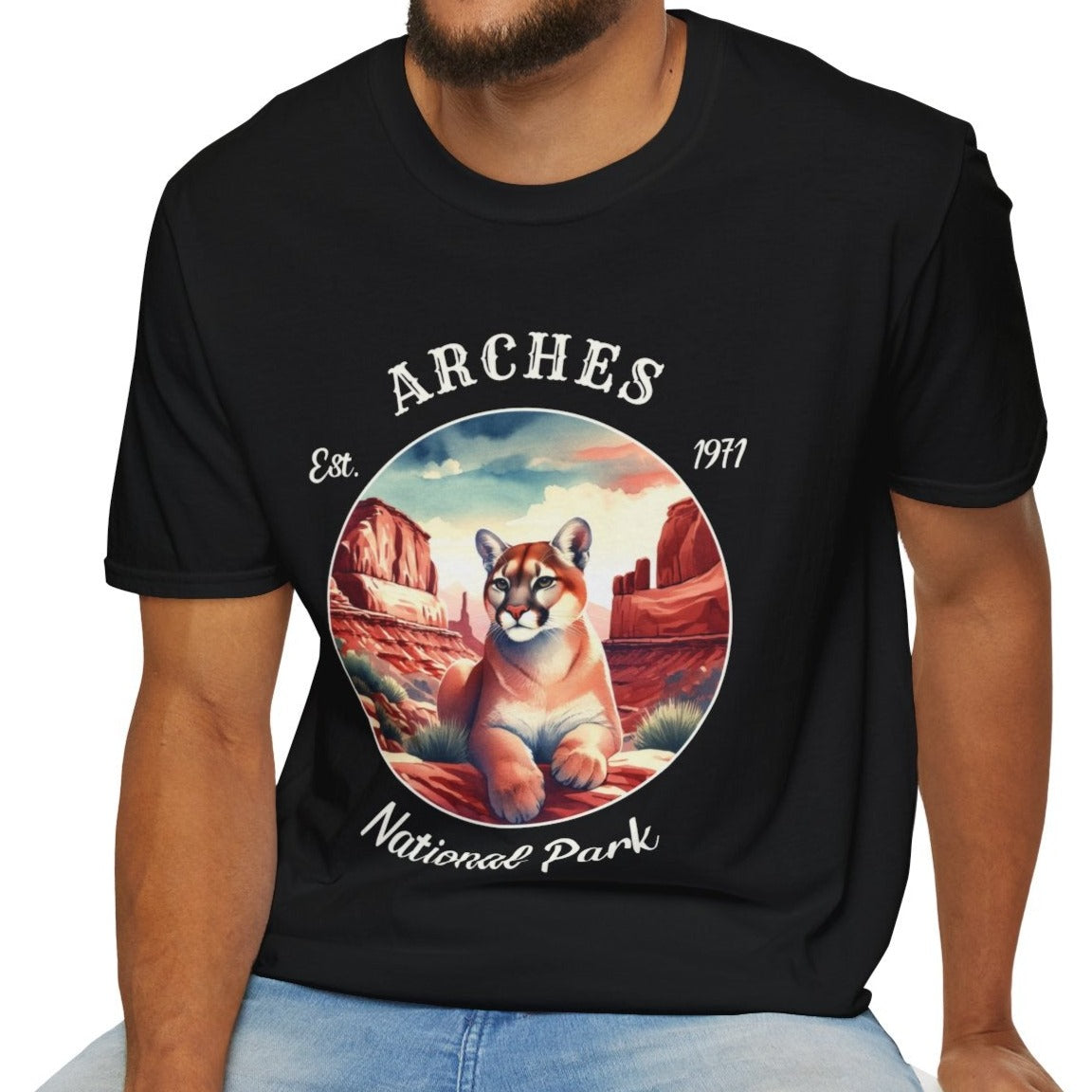 Arches national park usa  t-shirt nice gifts for loved ones, perfect for enthusiast hikers to explore us parks. Live wild, live free, live full life, black t shirt, bvlck t shirt oversized